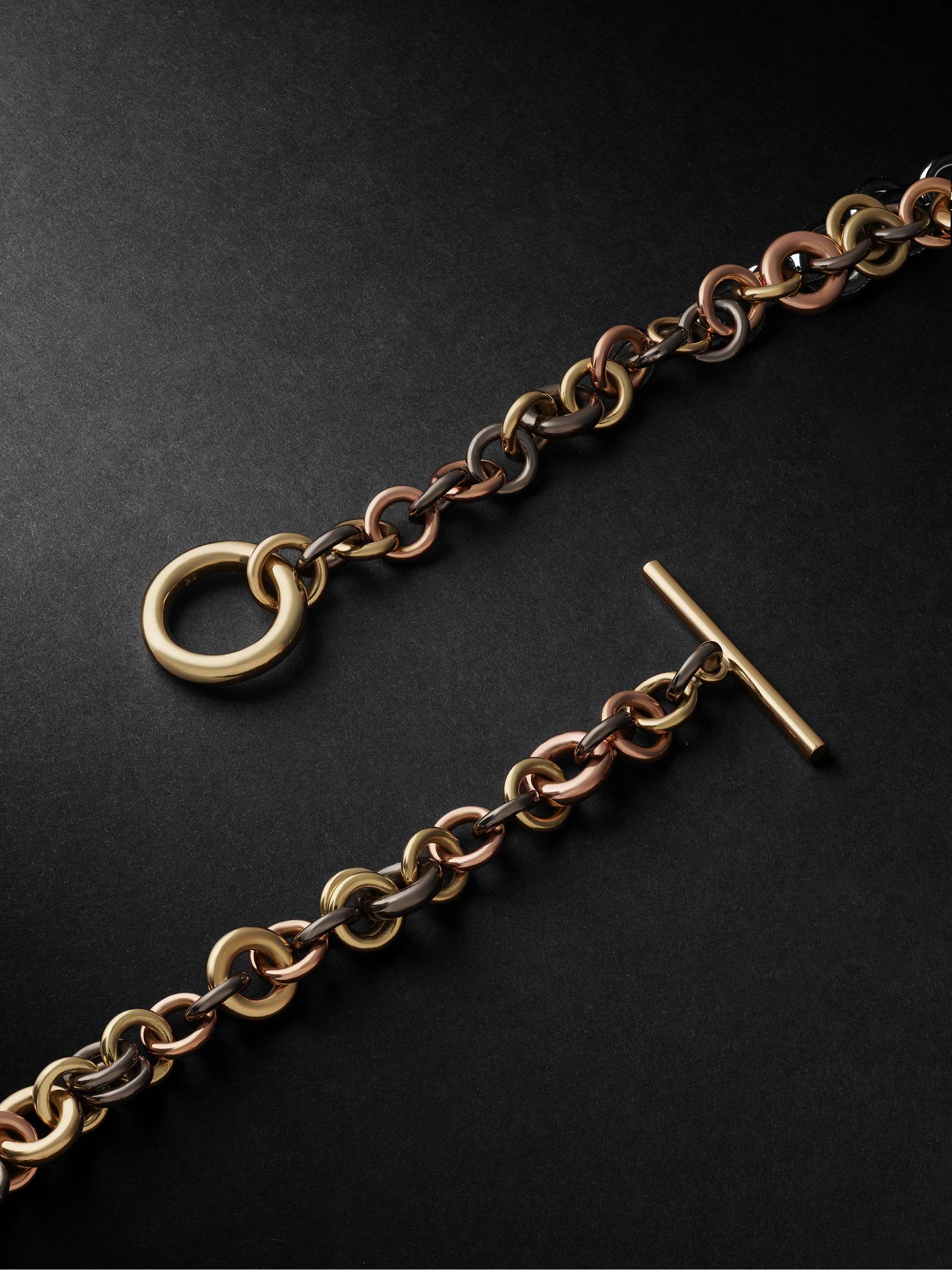 SPINELLI KILCOLLIN Yellow Gold, Rose Gold and Rhodium-Plated Necklace