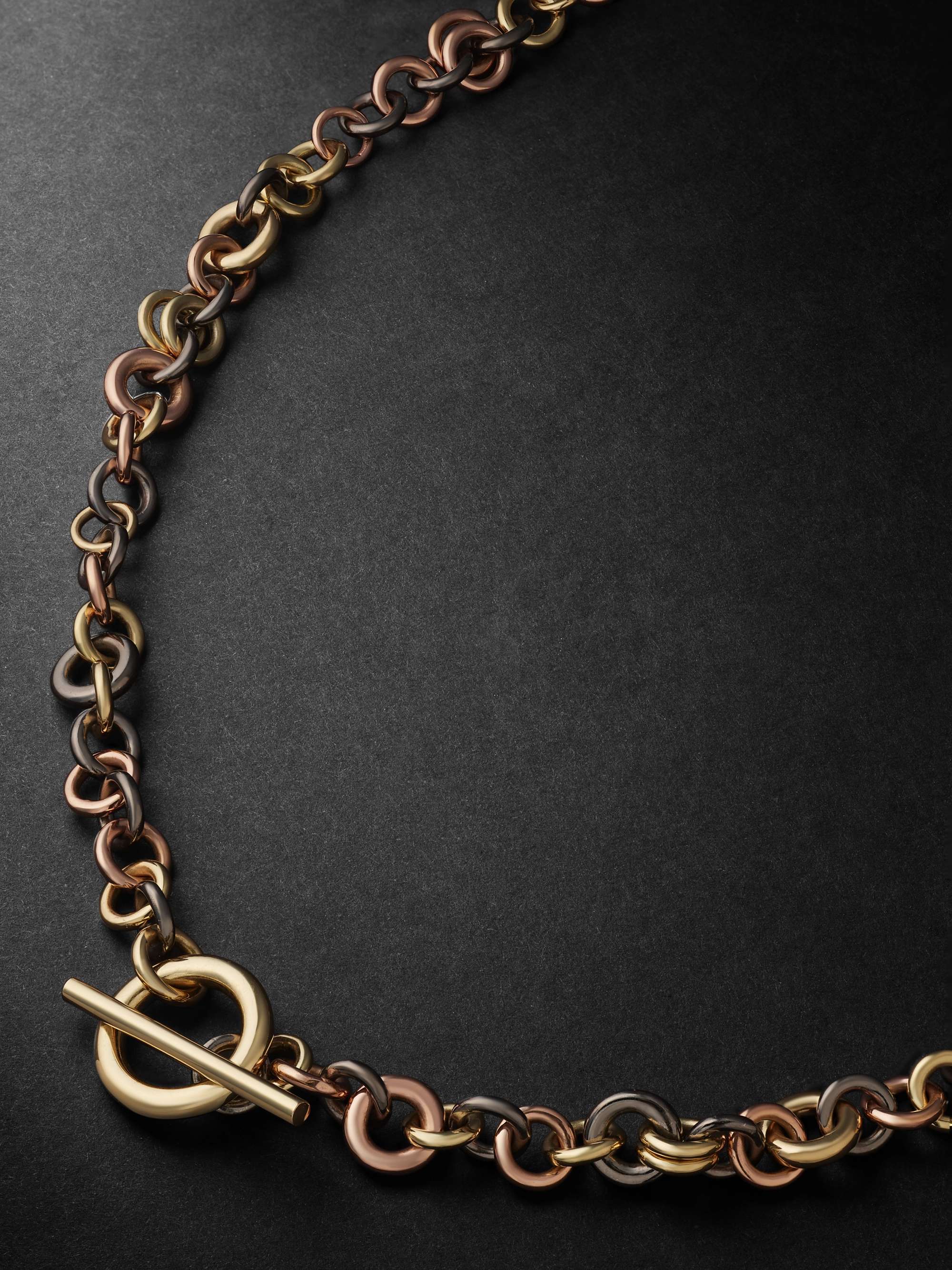 SPINELLI KILCOLLIN Yellow Gold, Rose Gold and Rhodium-Plated Necklace