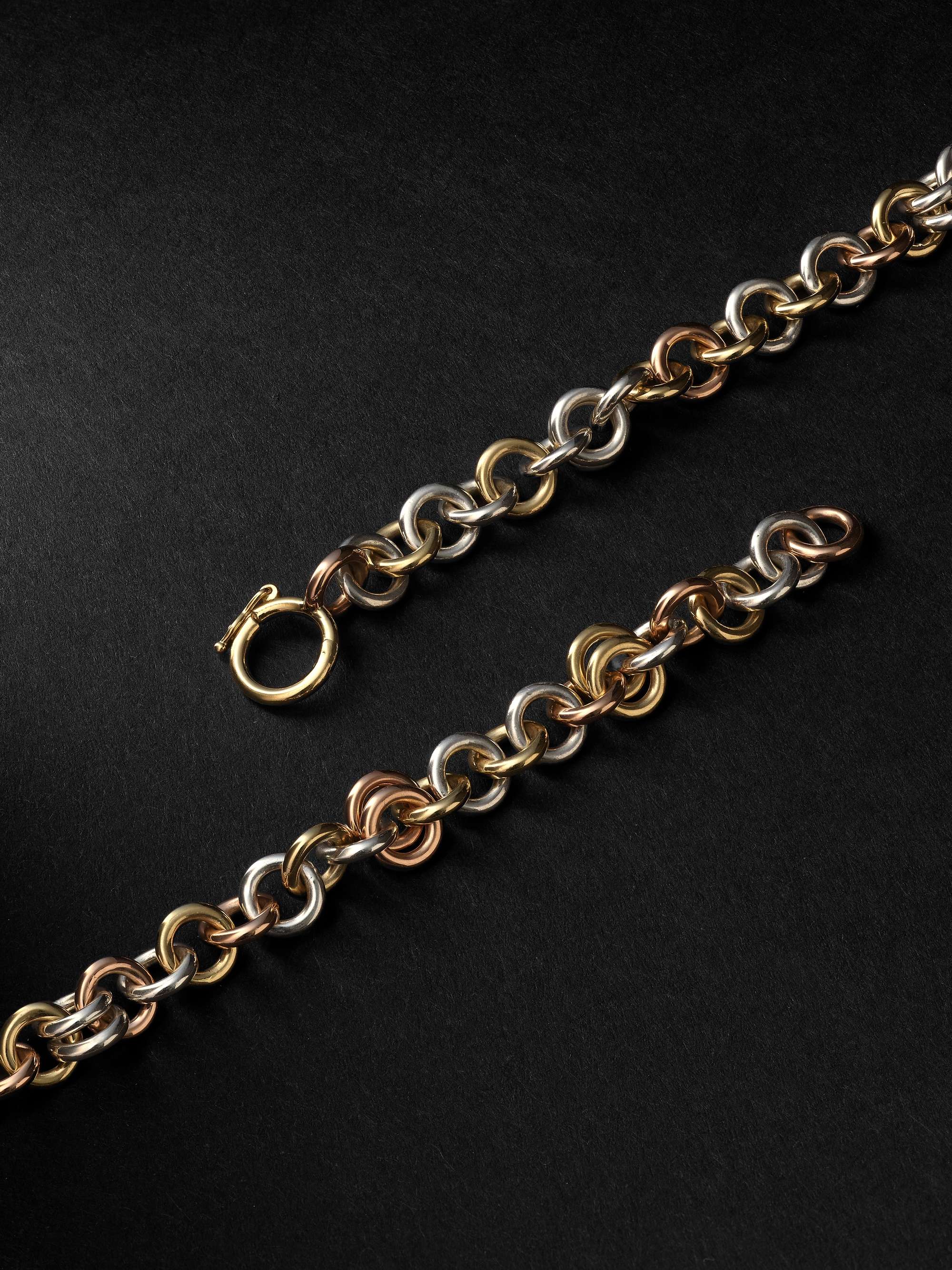 SPINELLI KILCOLLIN Serpens Yellow and Rose Gold and Silver Necklace