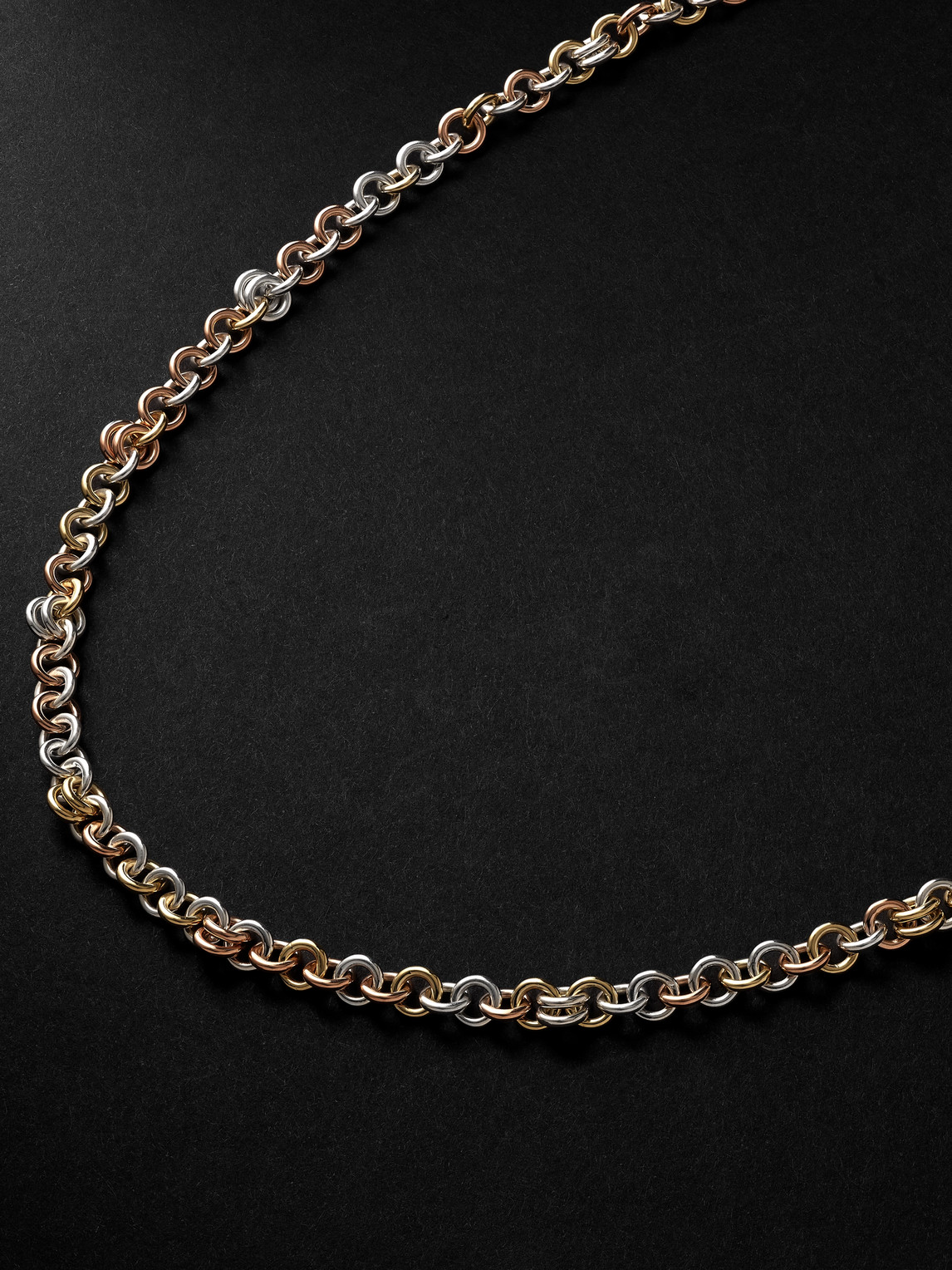 Spinelli Kilcollin Serpens Yellow And Rose Gold And Silver Necklace