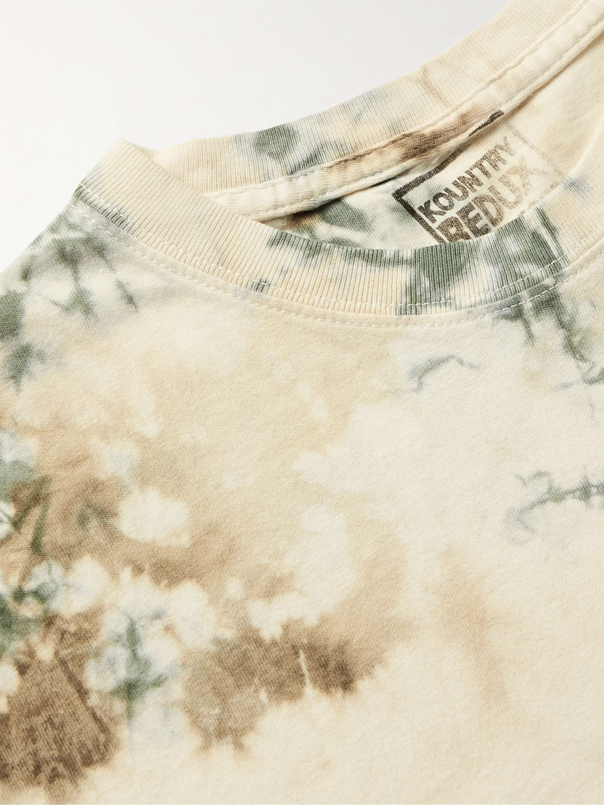 KAPITAL Printed Tie-Dyed Cotton-Jersey T-Shirt