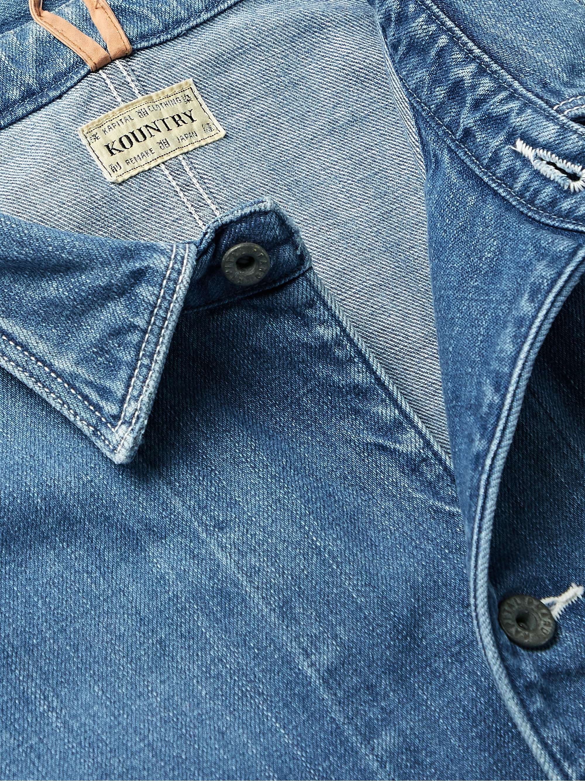 KAPITAL Appliquéd Embellished Denim Jacket