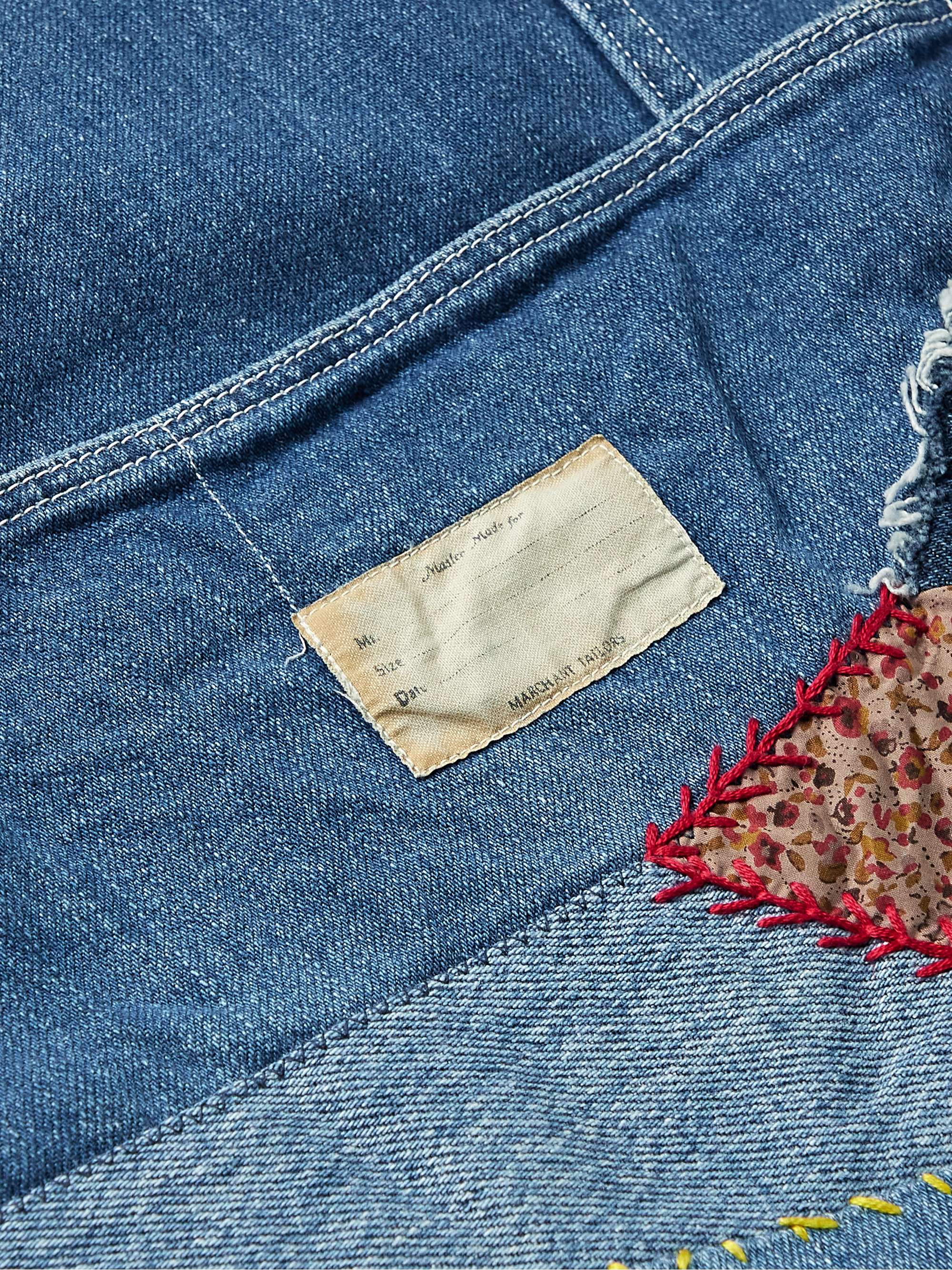 KAPITAL Appliquéd Embellished Denim Jacket