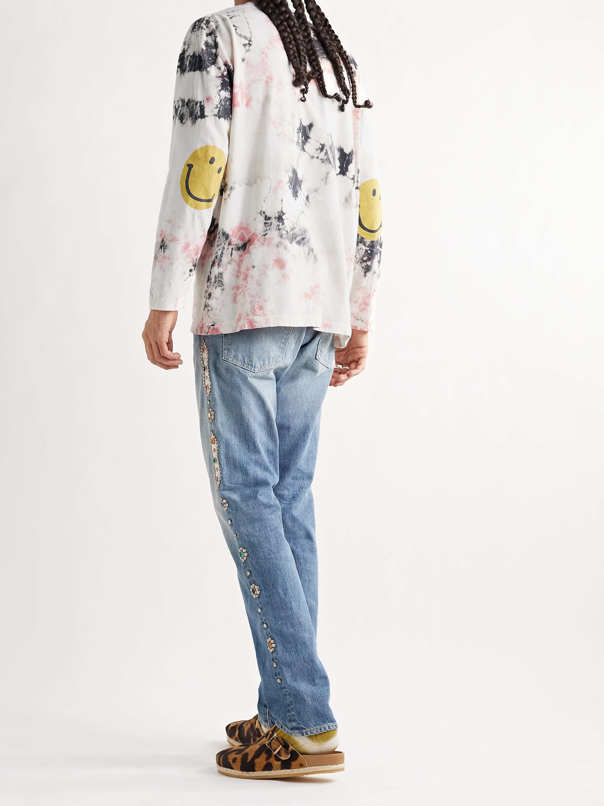 KAPITAL Printed Tie-Dyed Cotton-Jersey T-Shirt