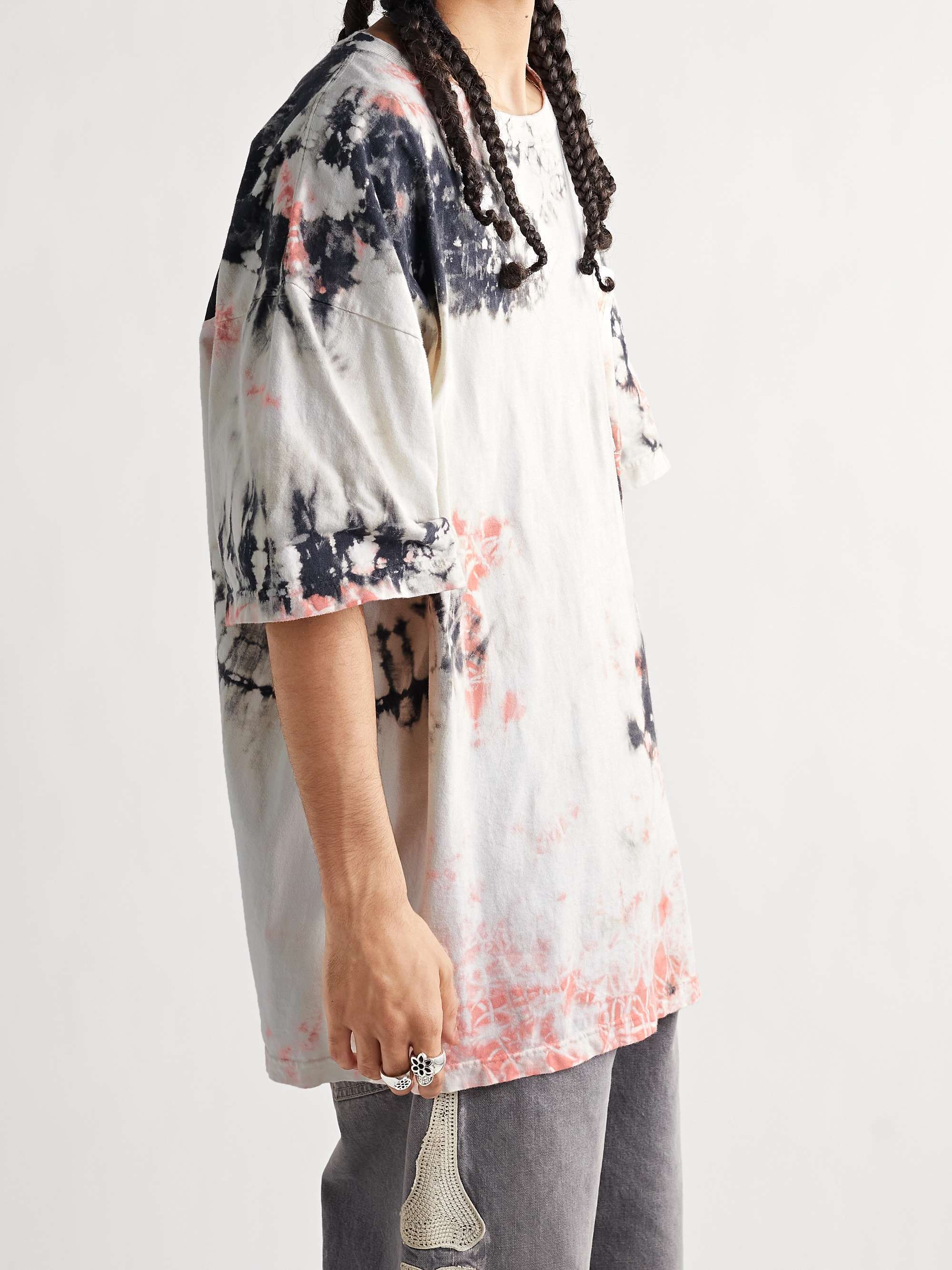 KAPITAL Ashbury Oversized Printed Tie-Dyed Cotton-Jersey T-Shirt