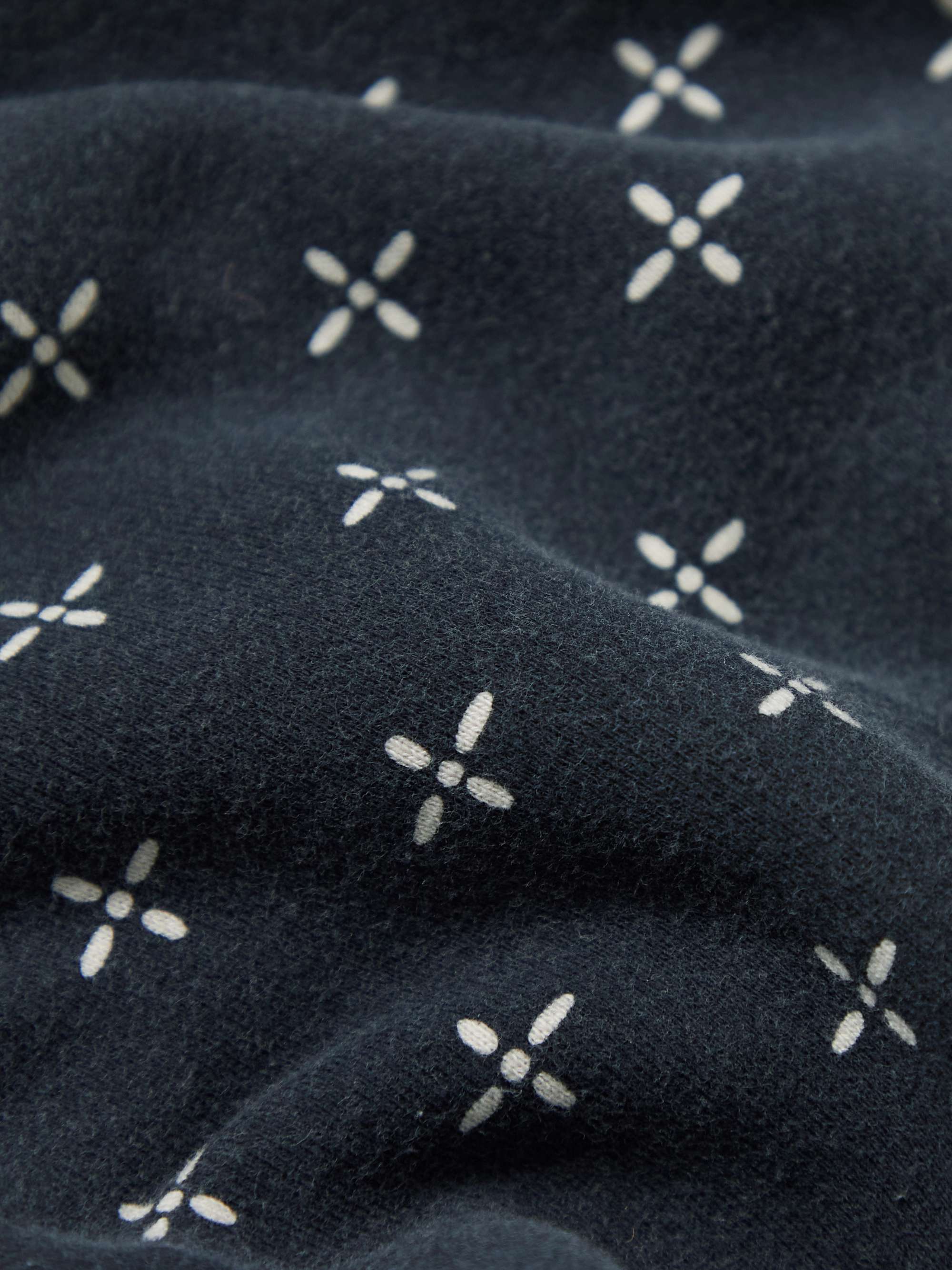 KAPITAL Bandana-Print Cotton-Jersey and Quilted Shell Sweatshirt