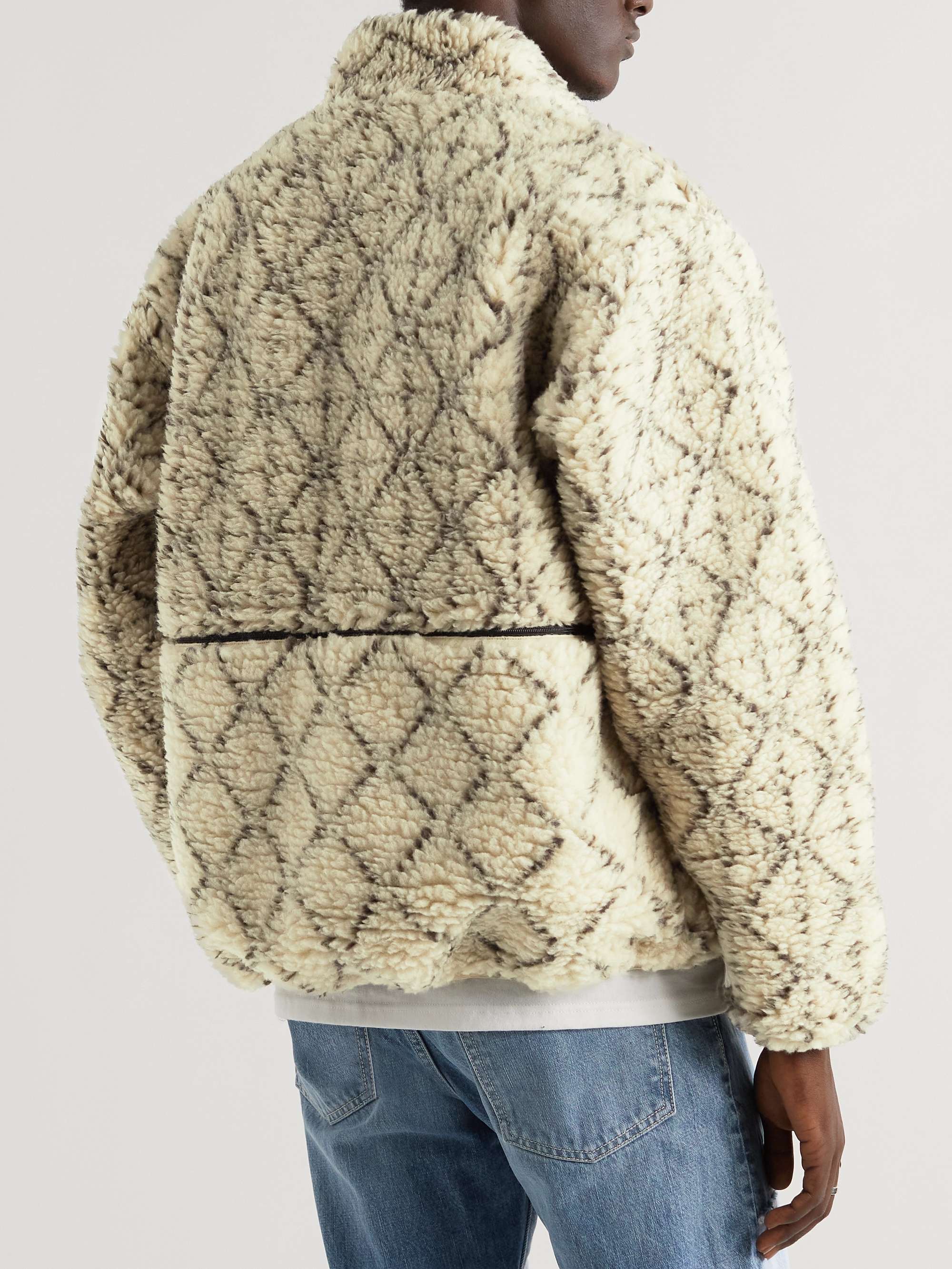 Do-Gi Boa Reversible Printed Fleece and Shell Bomber Jacket