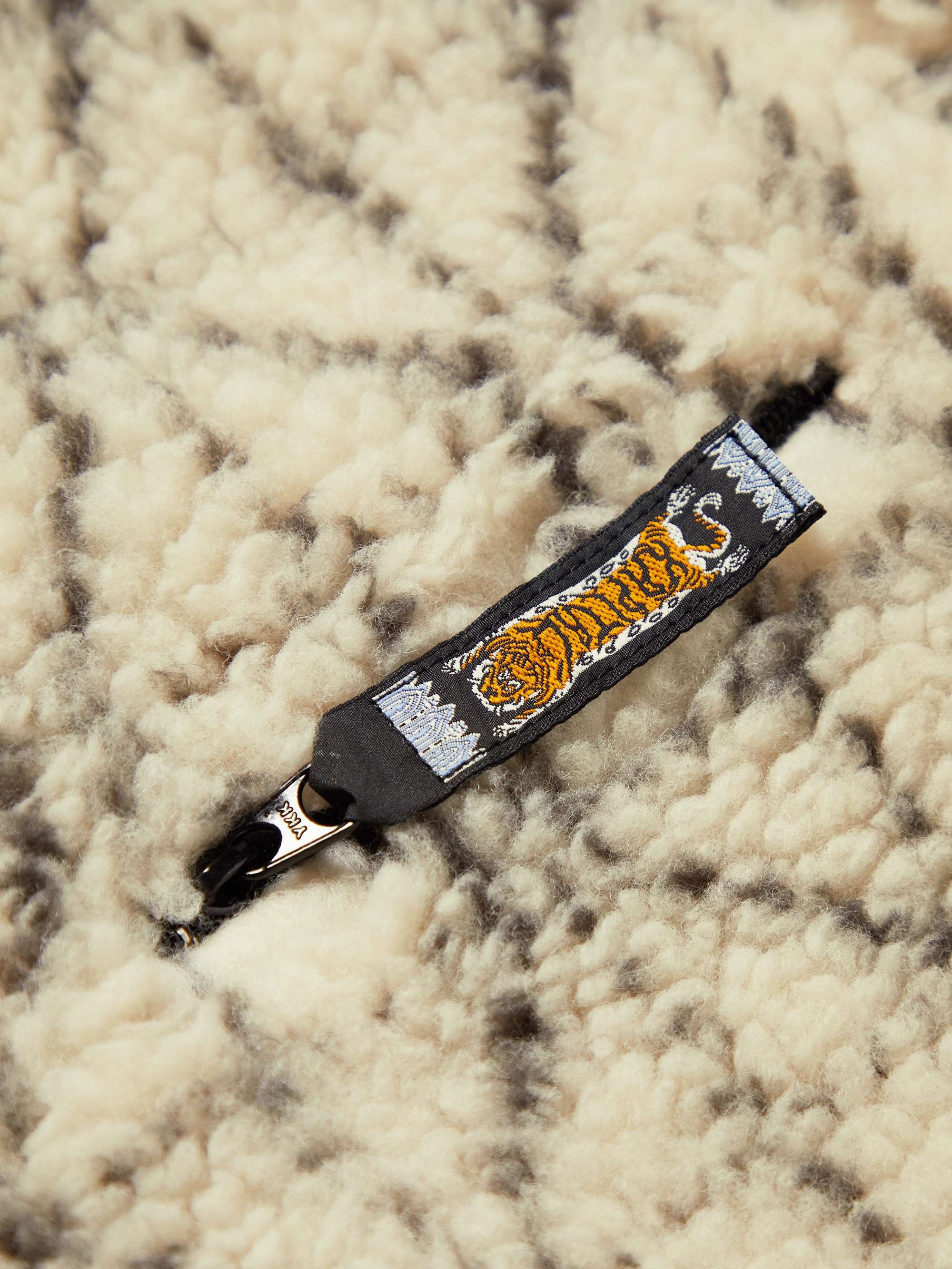 KAPITAL Do-Gi Boa Reversible Printed Fleece and Shell Bomber Jacket