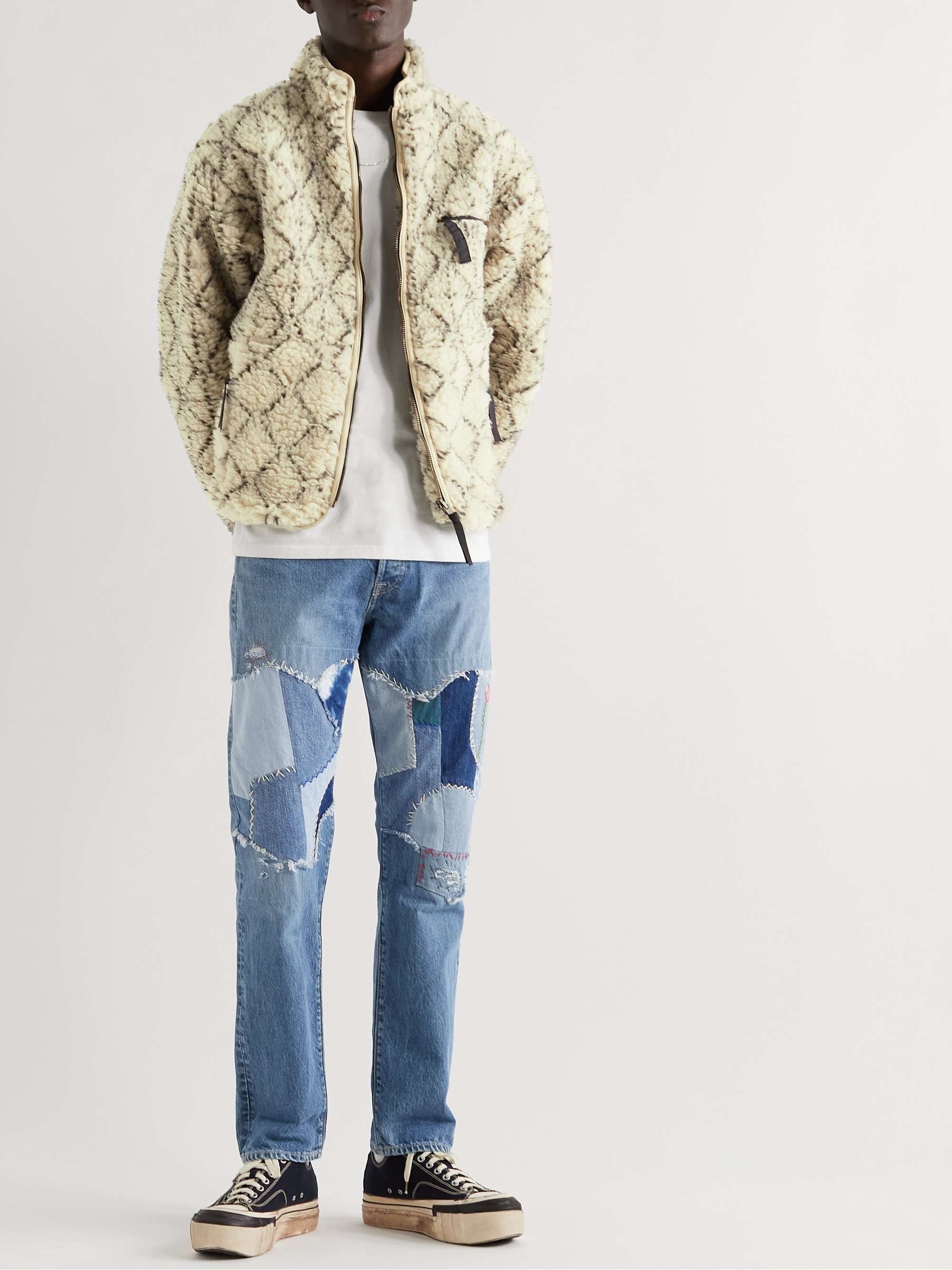 Do-Gi Boa Reversible Printed Fleece and Shell Bomber Jacket