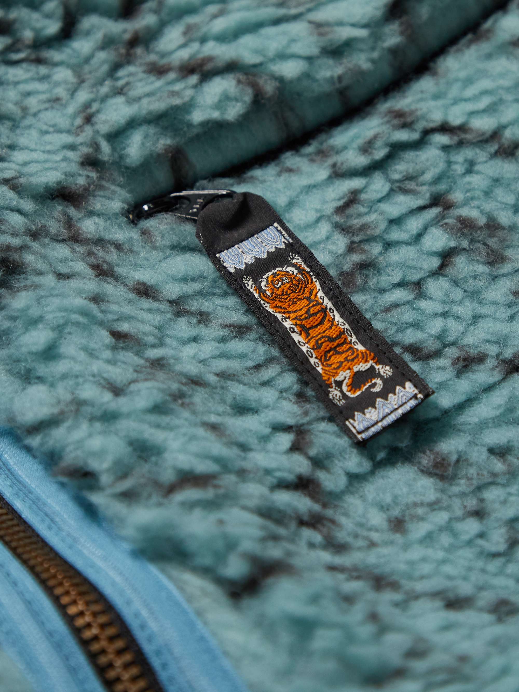 KAPITAL Do-Gi Boa Reversible Printed Fleece and Shell Gilet
