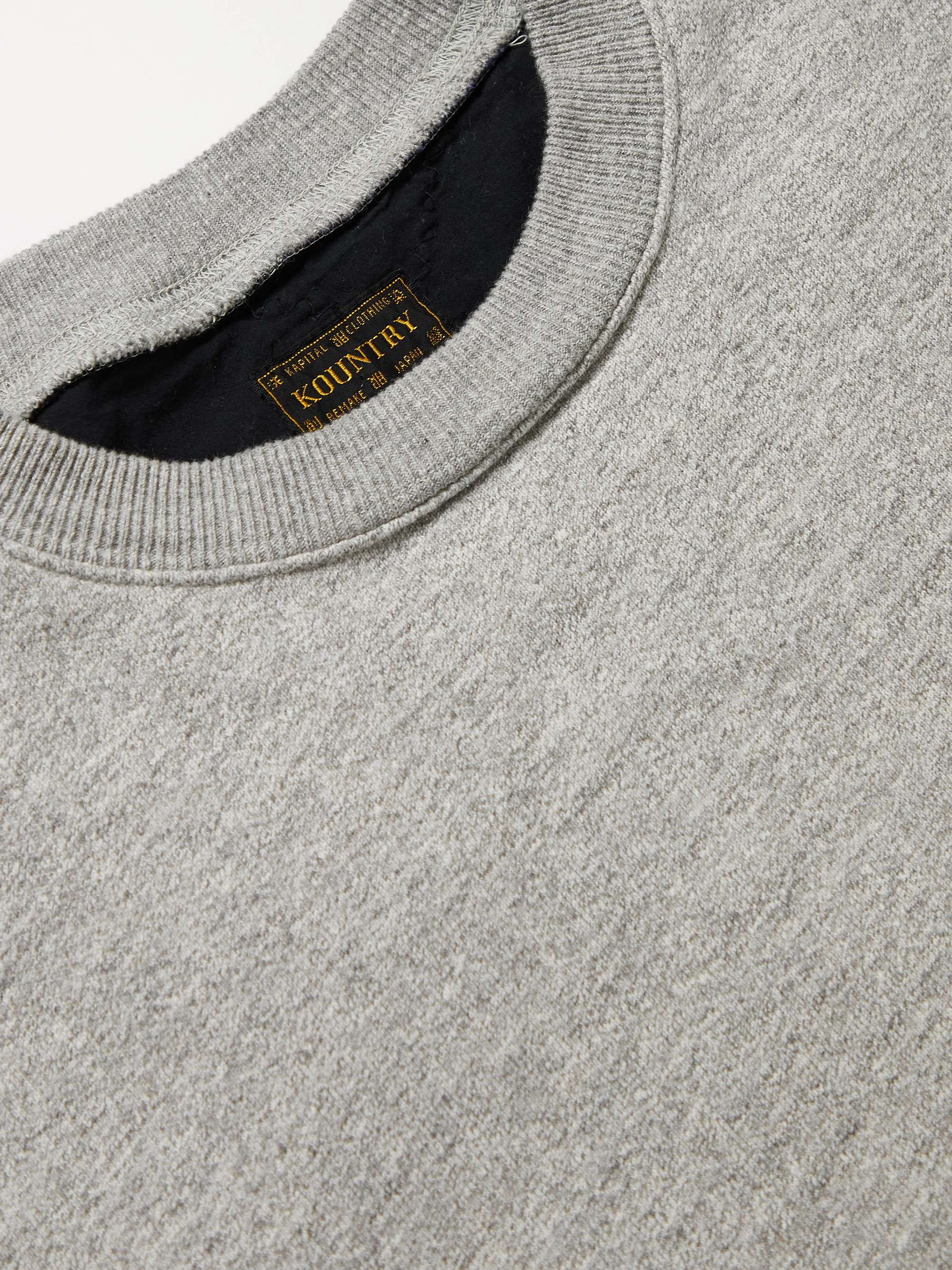 KAPITAL Patchwork Cotton-Jersey Sweatshirt