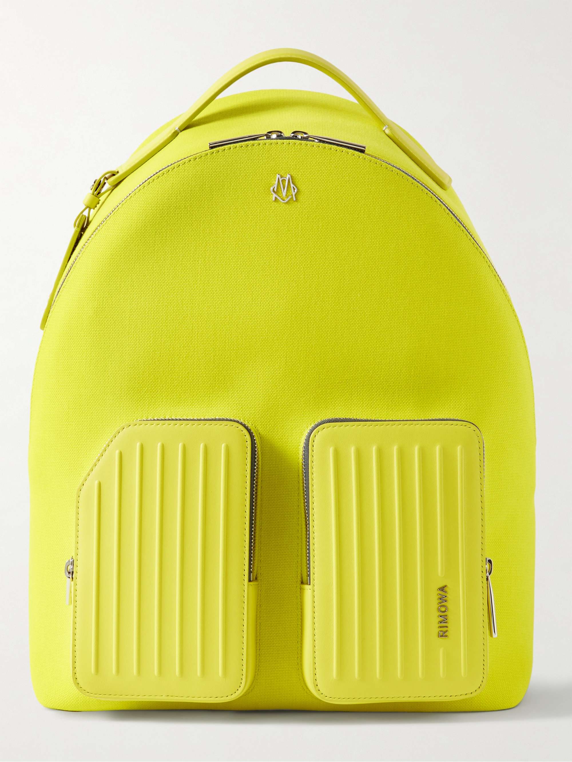 RIMOWA Leather-Trimmed Canvas Backpack