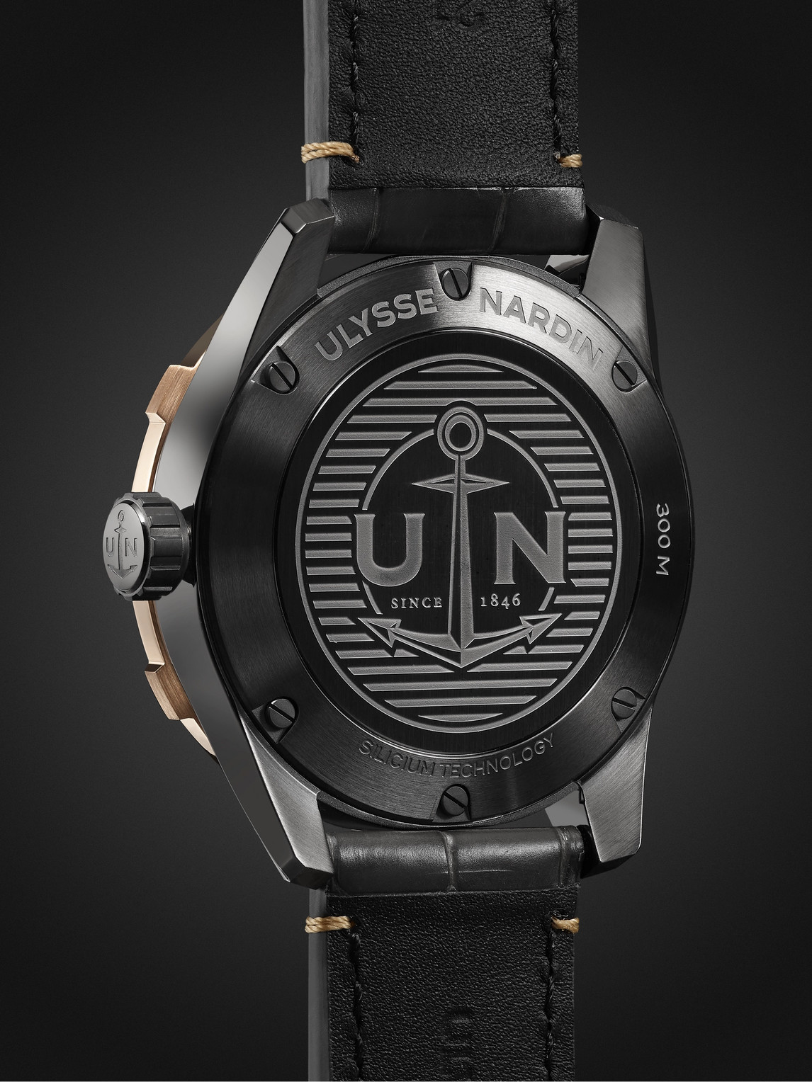  Ulysse Nardin - Diver Automatic 42mm Stainless Steel, Pvd-plated And Alligator Watch, Ref. No. 8163-175/grey-5n - Men - Gray 