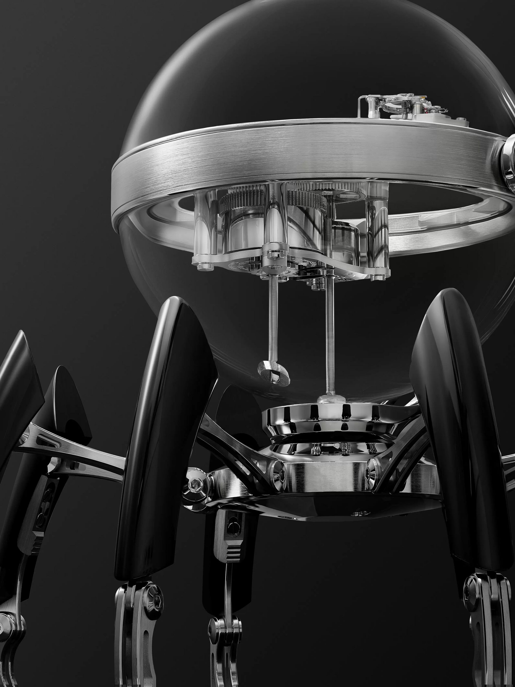 MB&F + L'Epée 1839 Octopod Hand-Wound Stainless Steel, Nickel and Palladium-Plated Table Clock, Ref. No. 11.6000/201