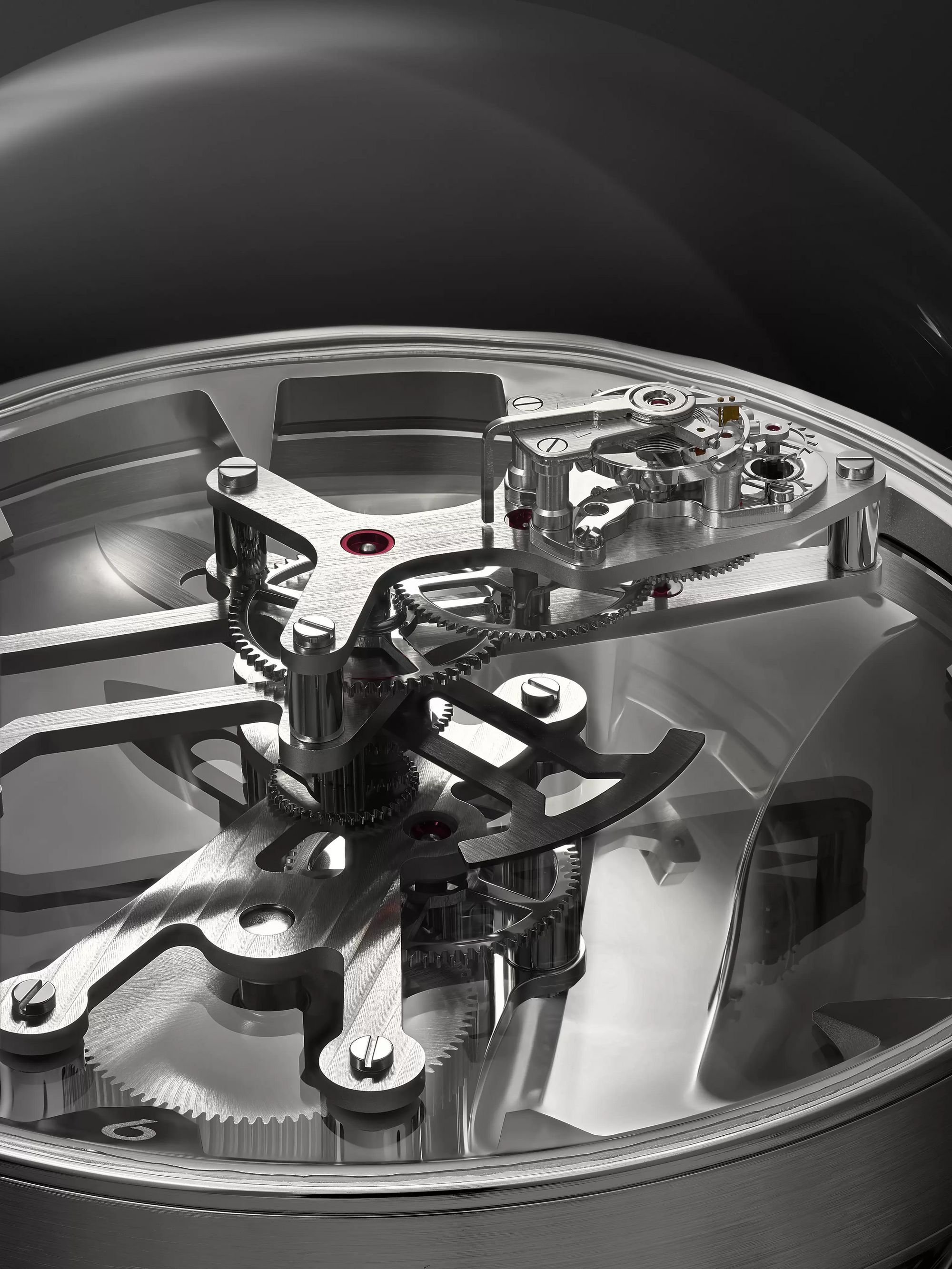 MB&F + L'Epée 1839 Octopod Hand-Wound Stainless Steel, Nickel and Palladium-Plated Table Clock, Ref. No. 11.6000/201