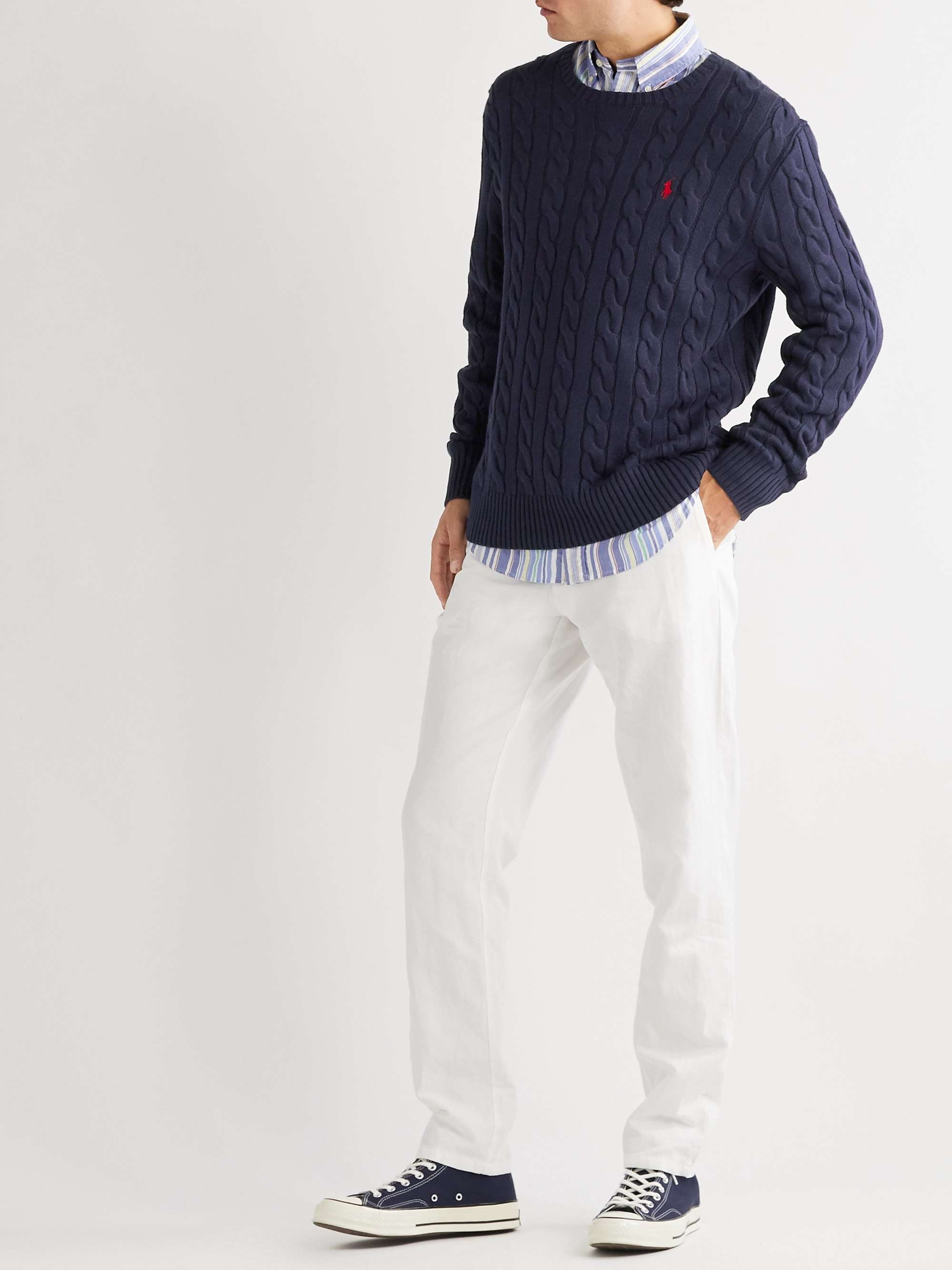 polo ralph lauren cable knit sweater