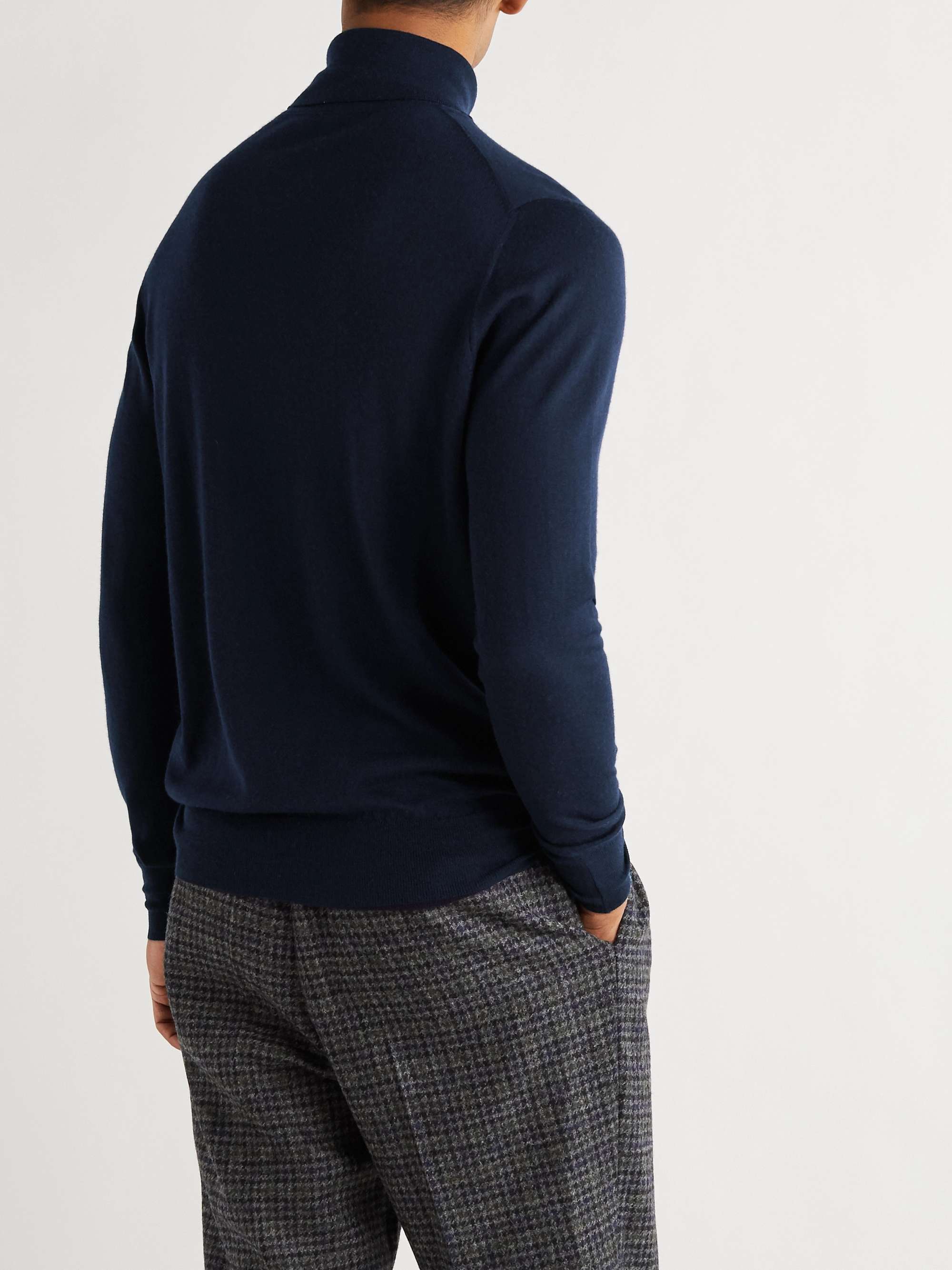 WILLIAM LOCKIE Slim-Fit Cashmere Rollneck Sweater