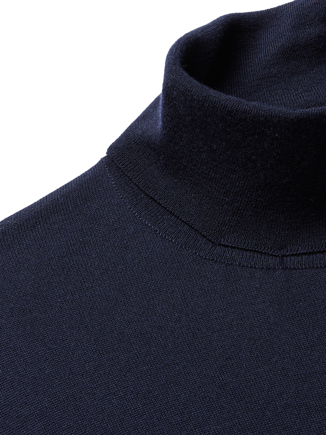 Shop William Lockie Slim-fit Cashmere Rollneck Sweater In Blue