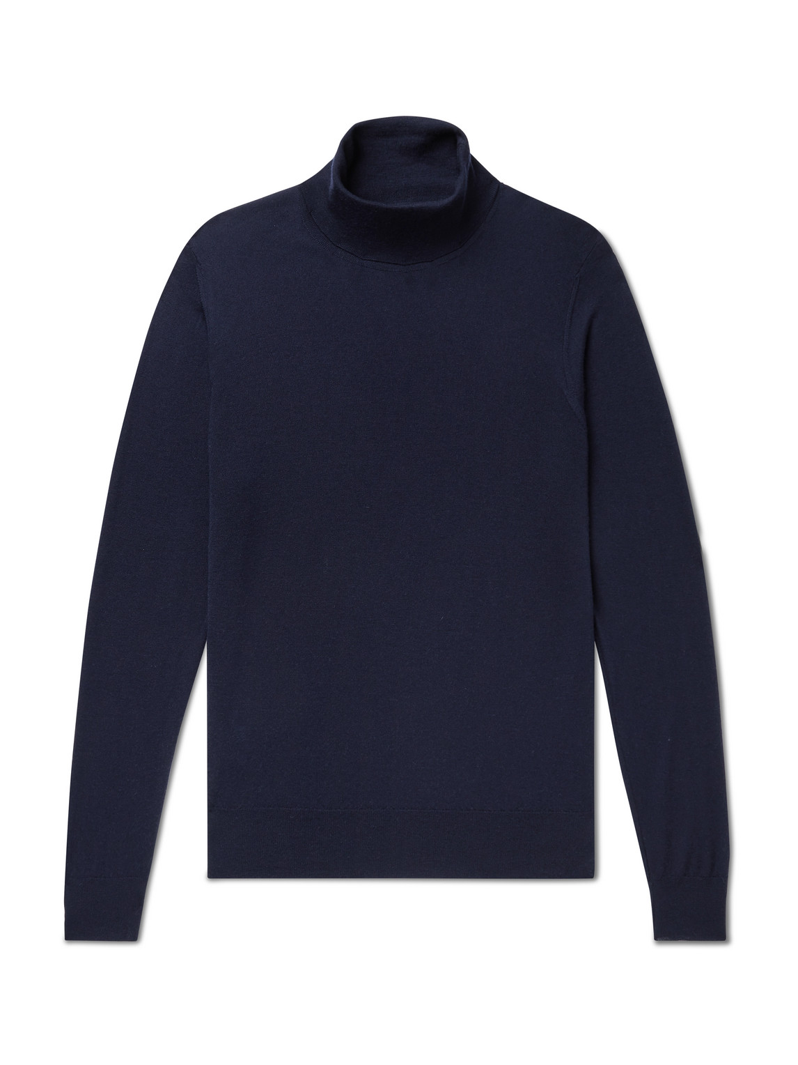 Shop William Lockie Slim-fit Cashmere Rollneck Sweater In Blue