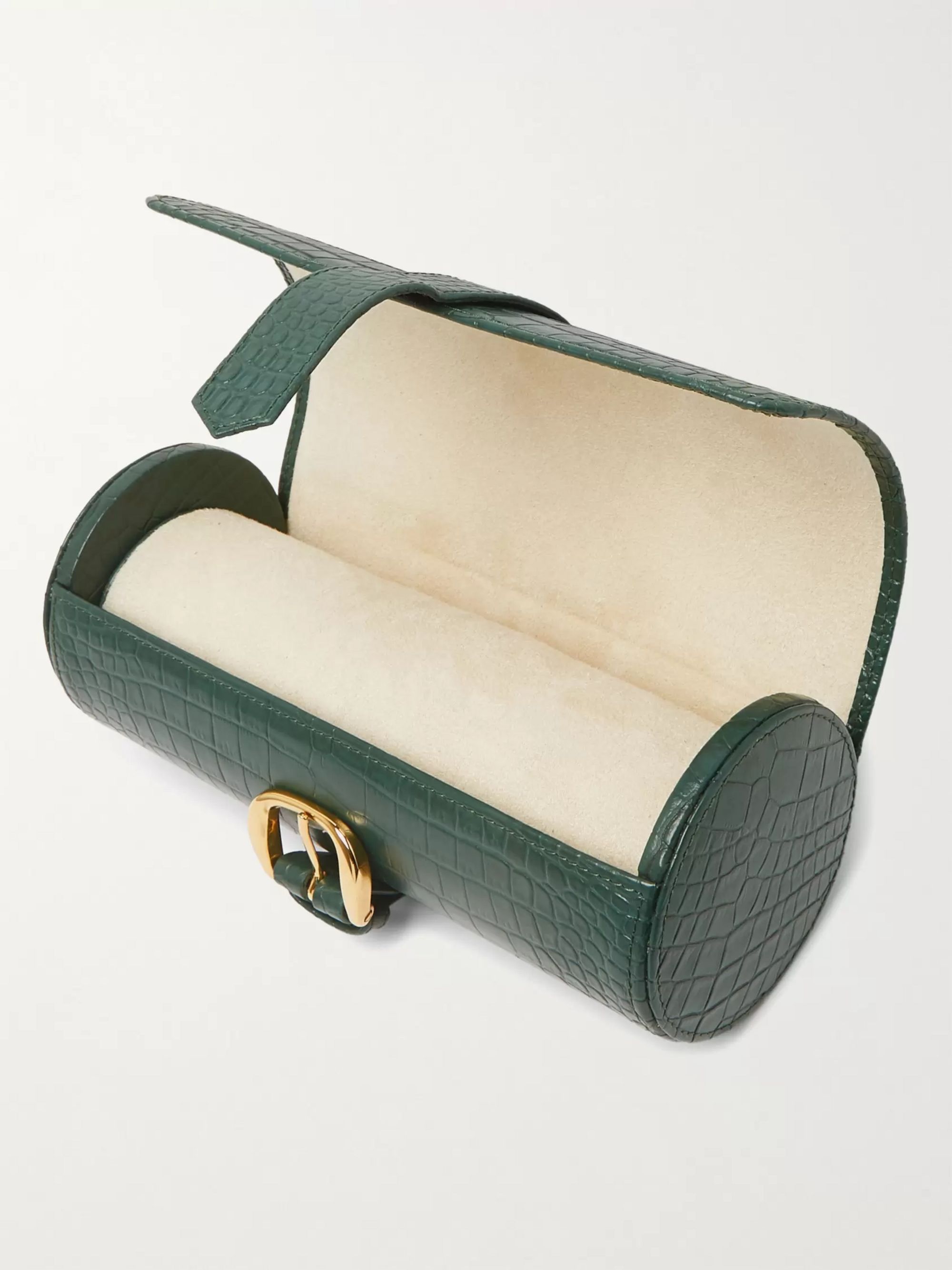 RAPPORT LONDON Croc-Effect Leather Watch Roll