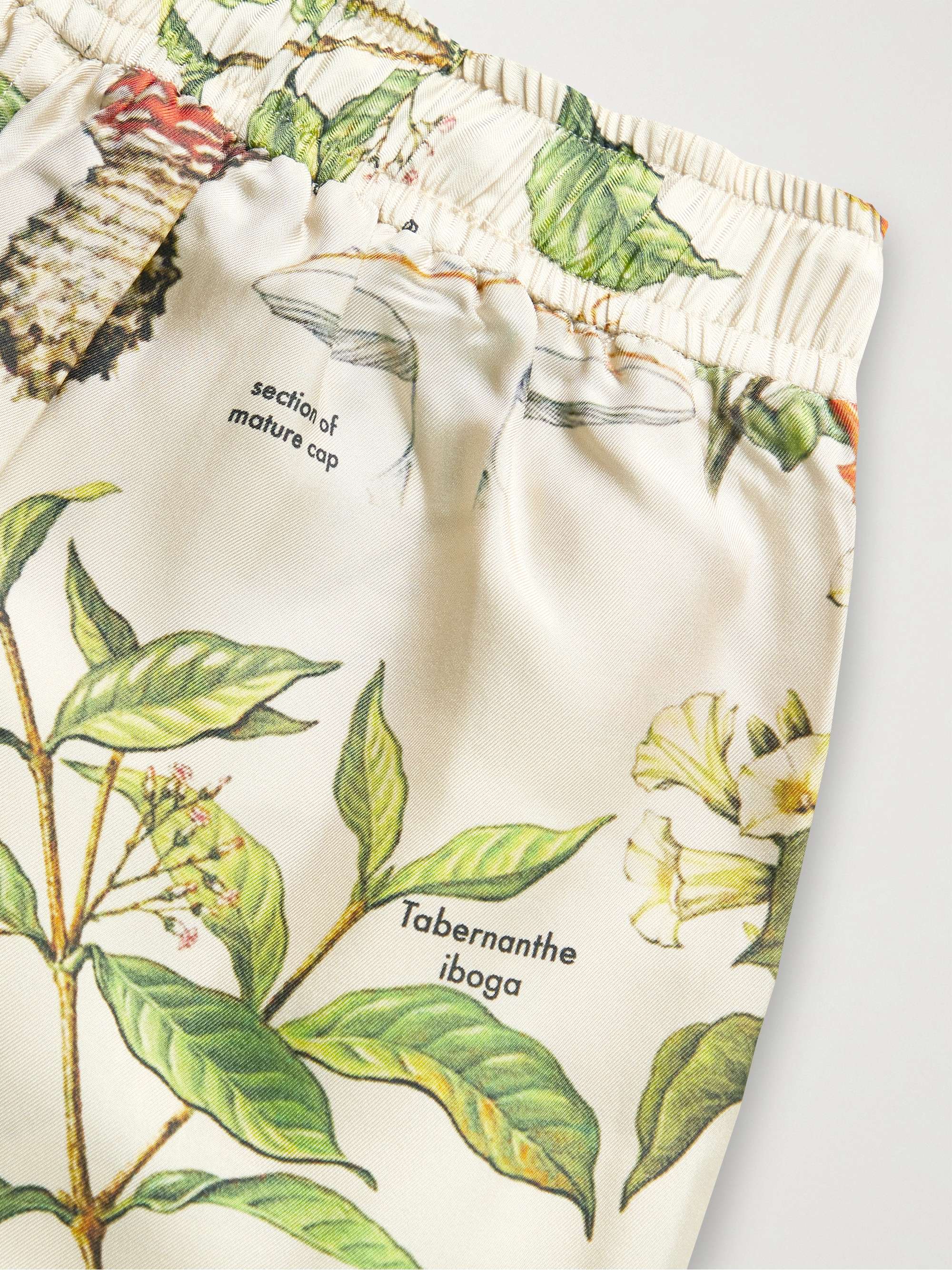 AMIRI Printed Silk-Twill Drawstring Shorts