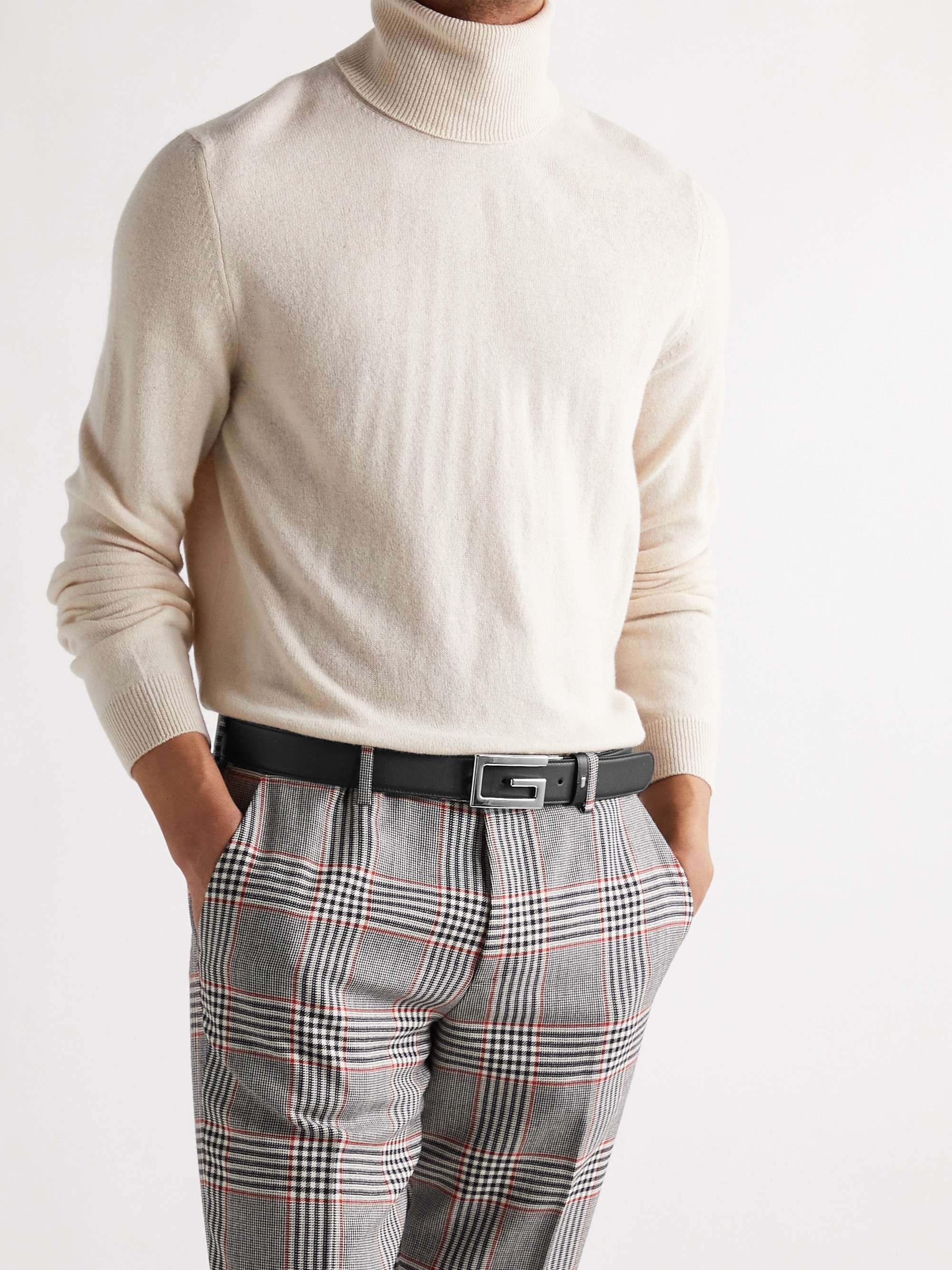 GUCCI 3.5cm Reversible Leather Belt
