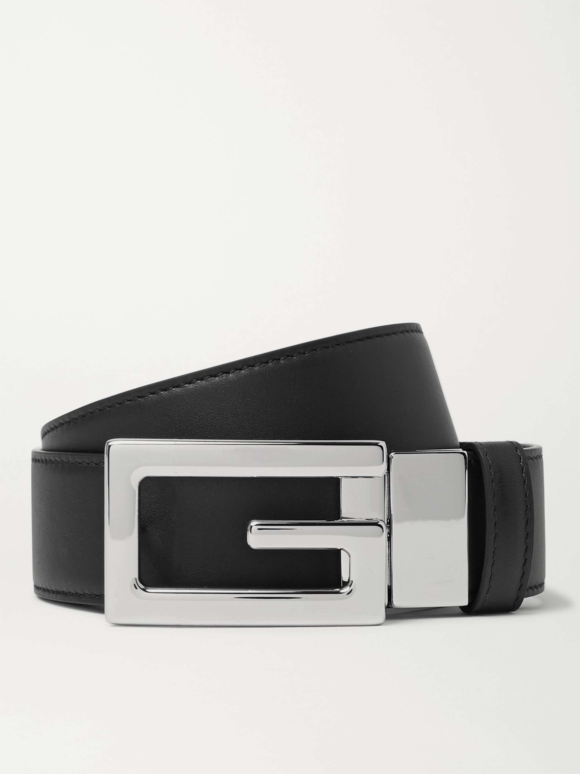 3.5cm Reversible Leather Belt