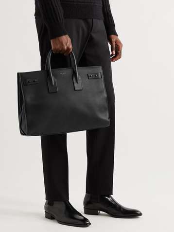 Saint Laurent Ysl Lunch Box Tote Bag in Natural for Men