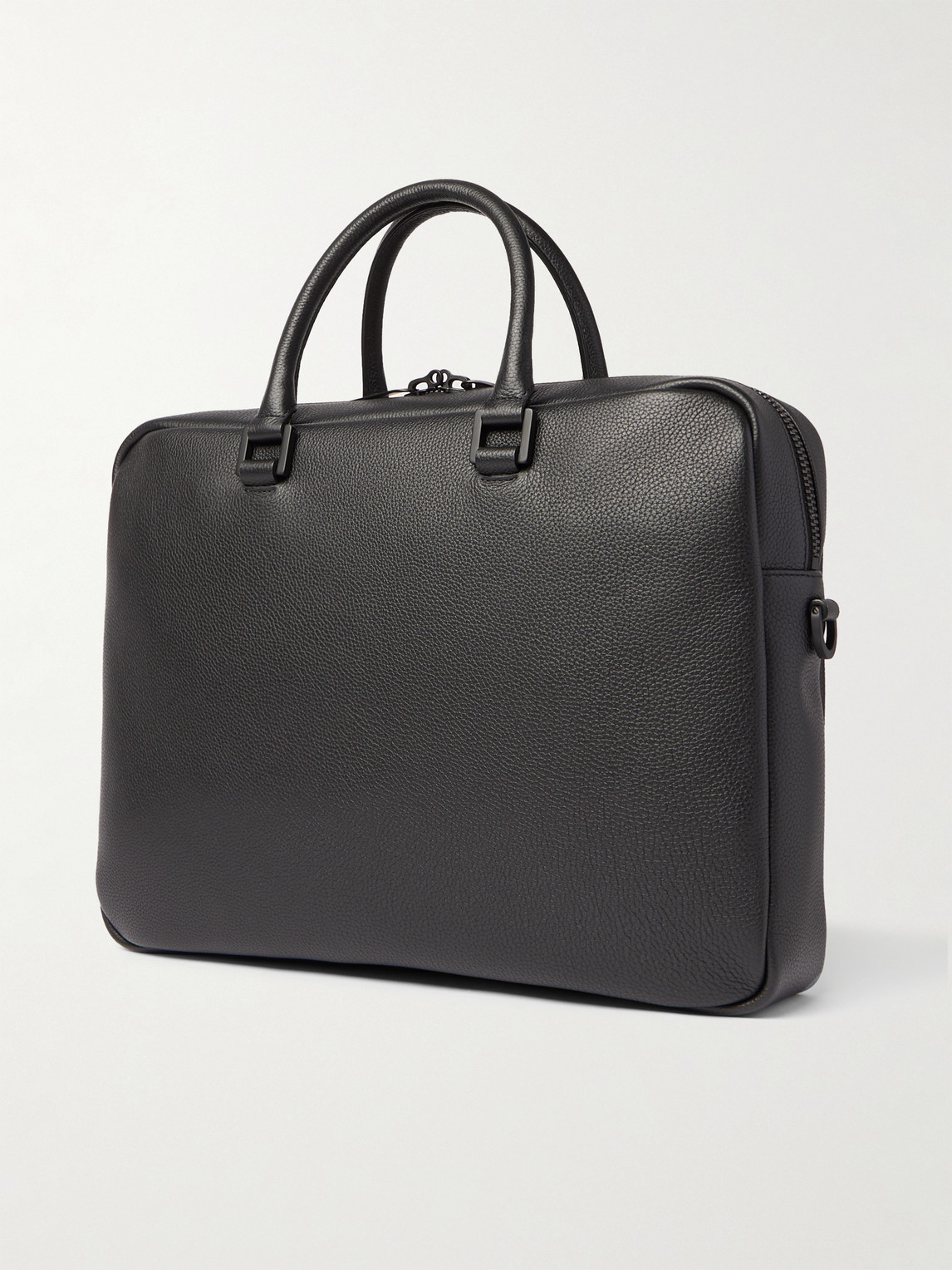 Shop Saint Laurent Sac De Jour Full-grain Leather Briefcase In Black