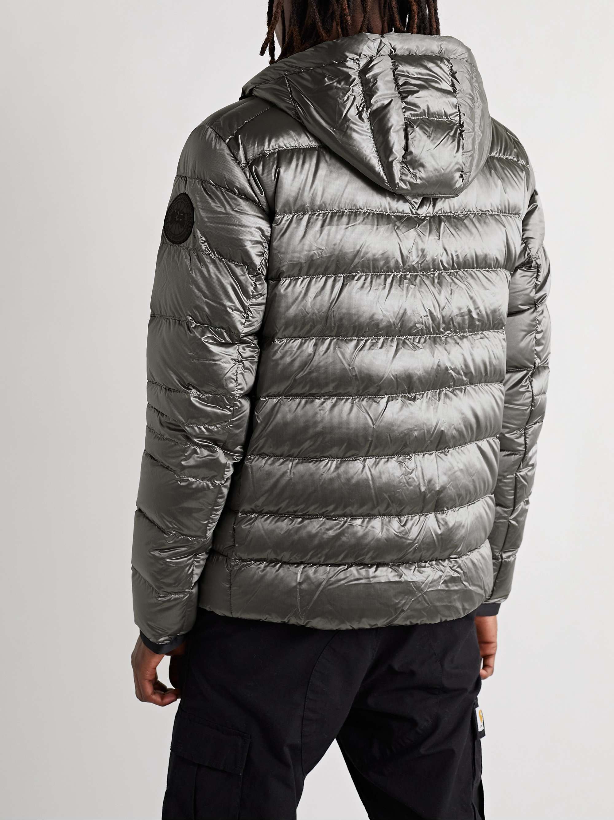 CANADA GOOSE Crofton Slim-Fit Metallic Nylon-Ripstop Hooded Down Jacket