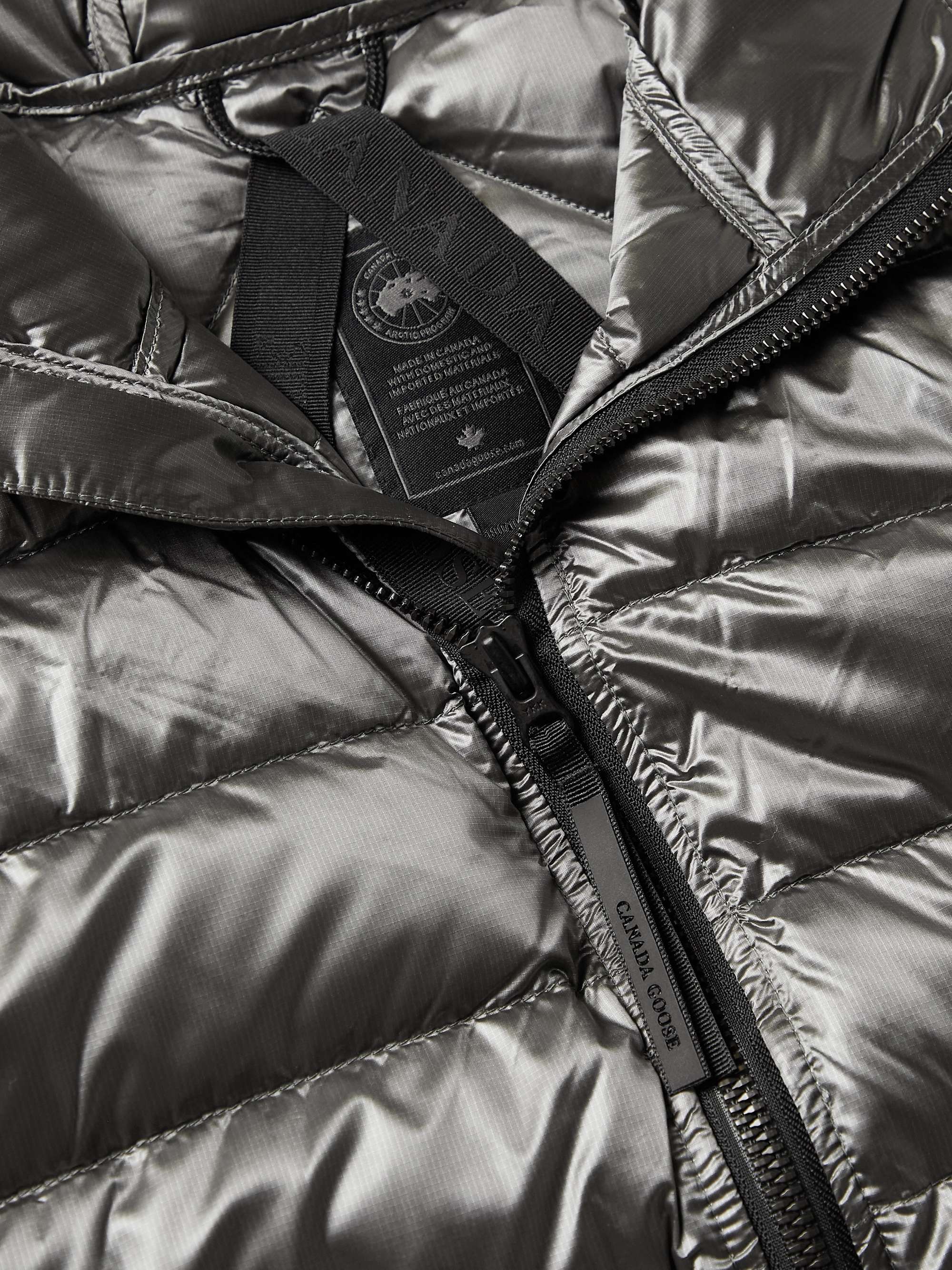 CANADA GOOSE Crofton Slim-Fit Metallic Nylon-Ripstop Hooded Down Jacket