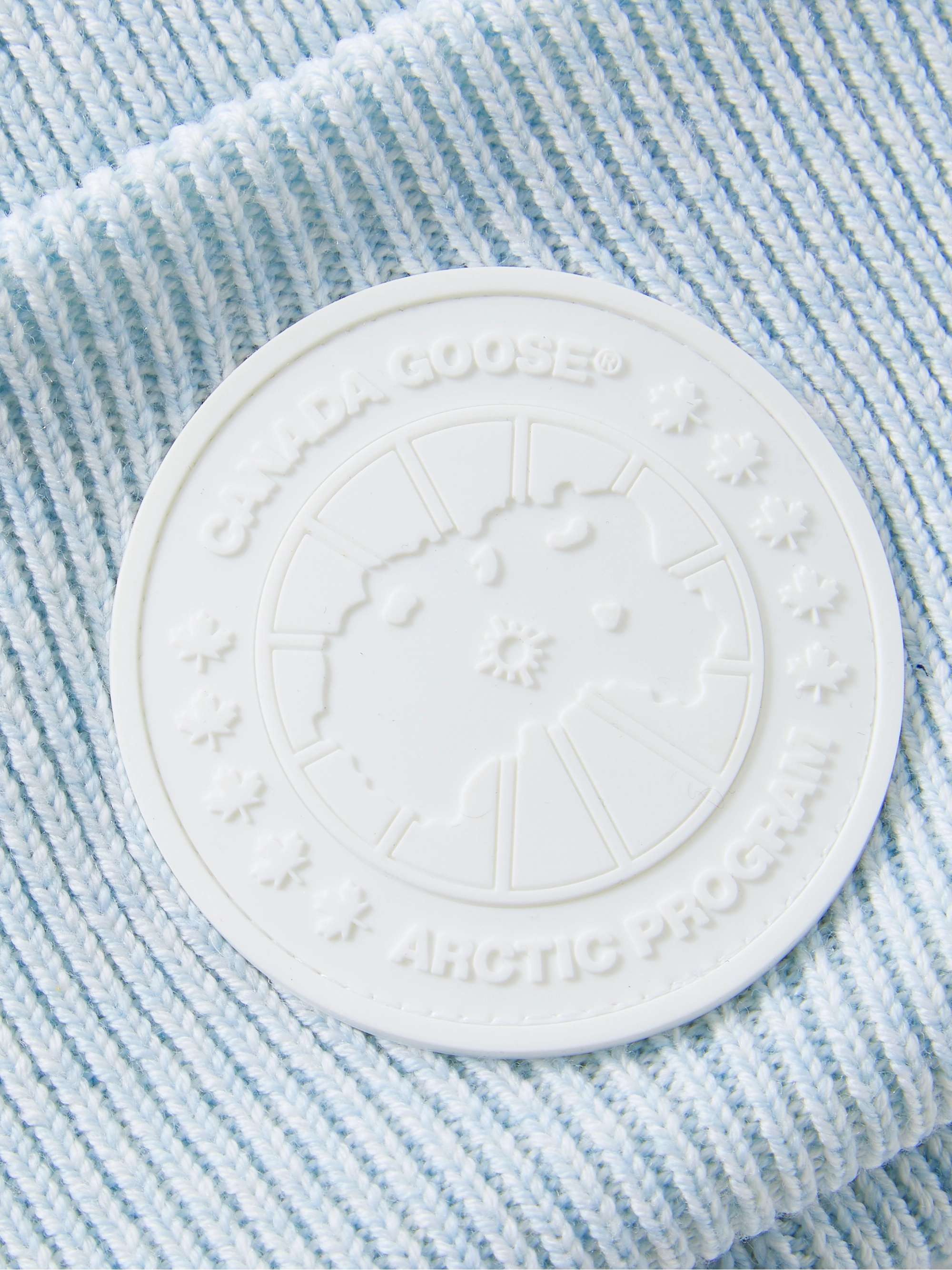 CANADA GOOSE Logo-Appliquéd Ribbed Wool Beanie