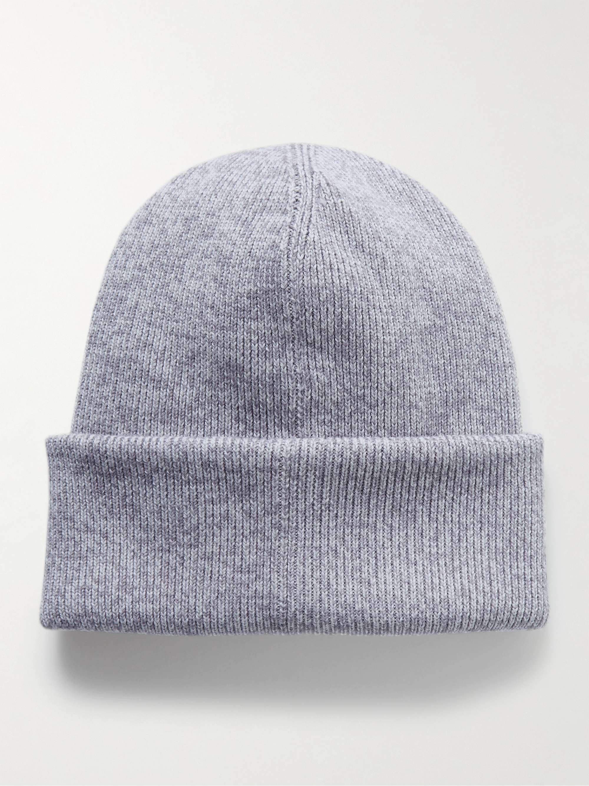 CANADA GOOSE Logo-Appliquéd Ribbed Wool Beanie