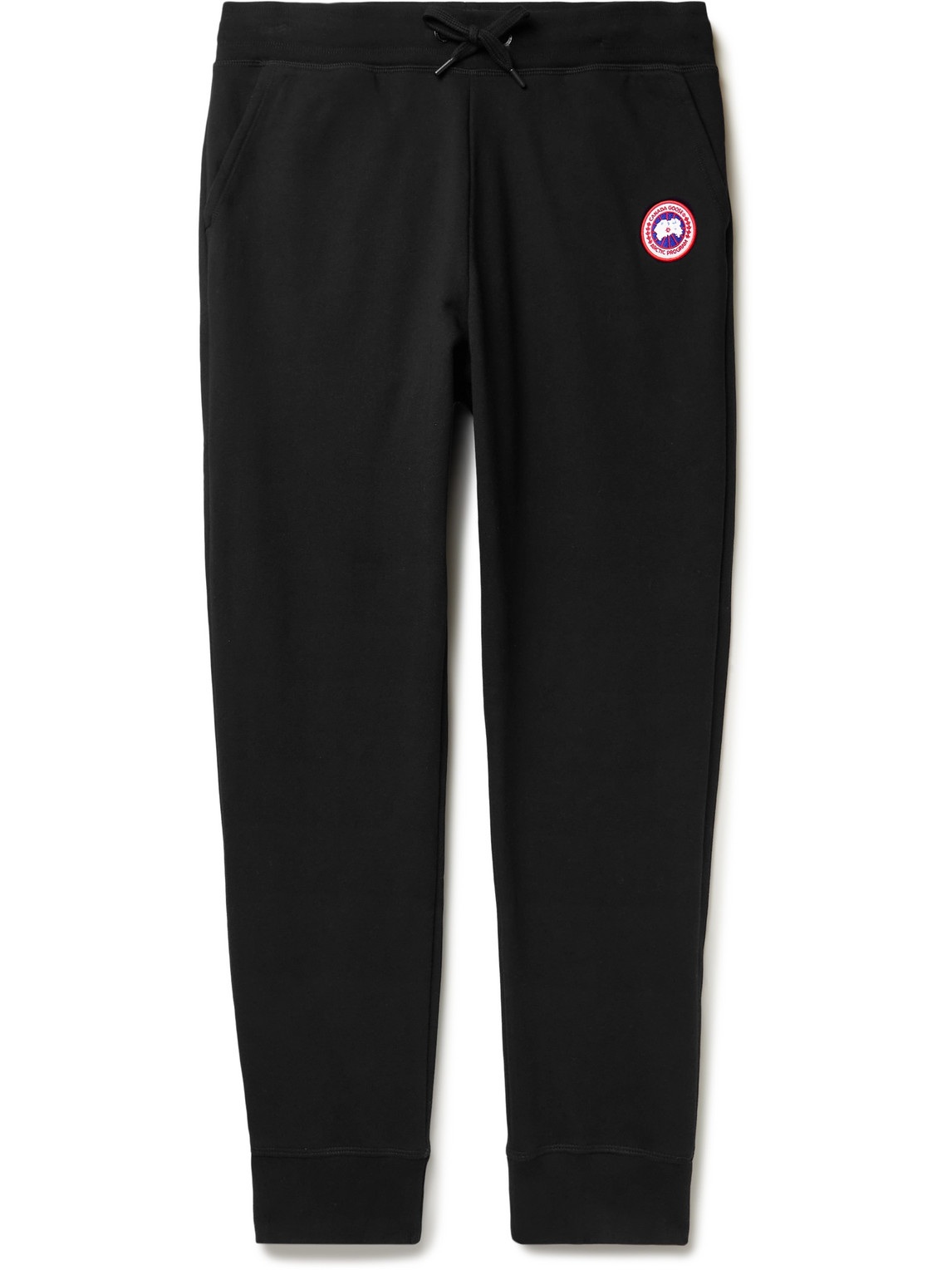 Huron Tapered Logo-Appliquéd Cotton-Jersey Sweatpants