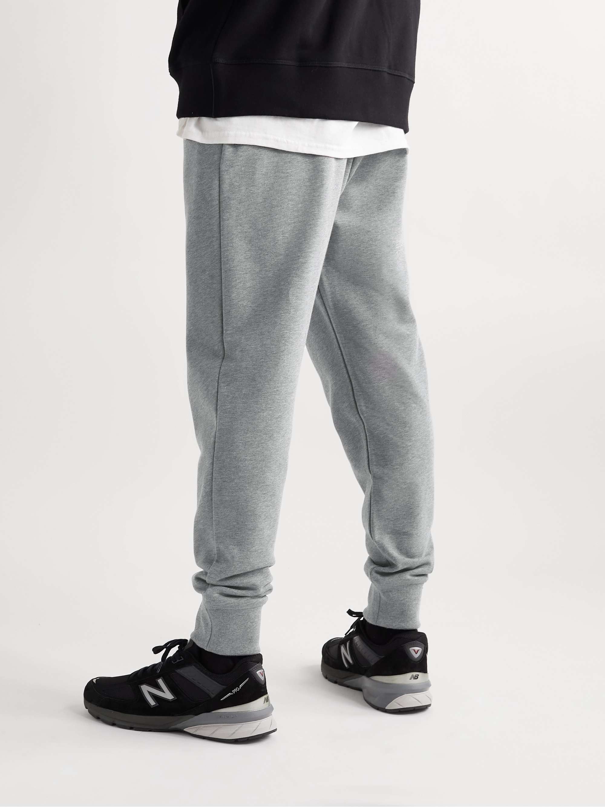 CANADA GOOSE Huron Tapered Logo-Appliquéd Cotton-Jersey Sweatpants