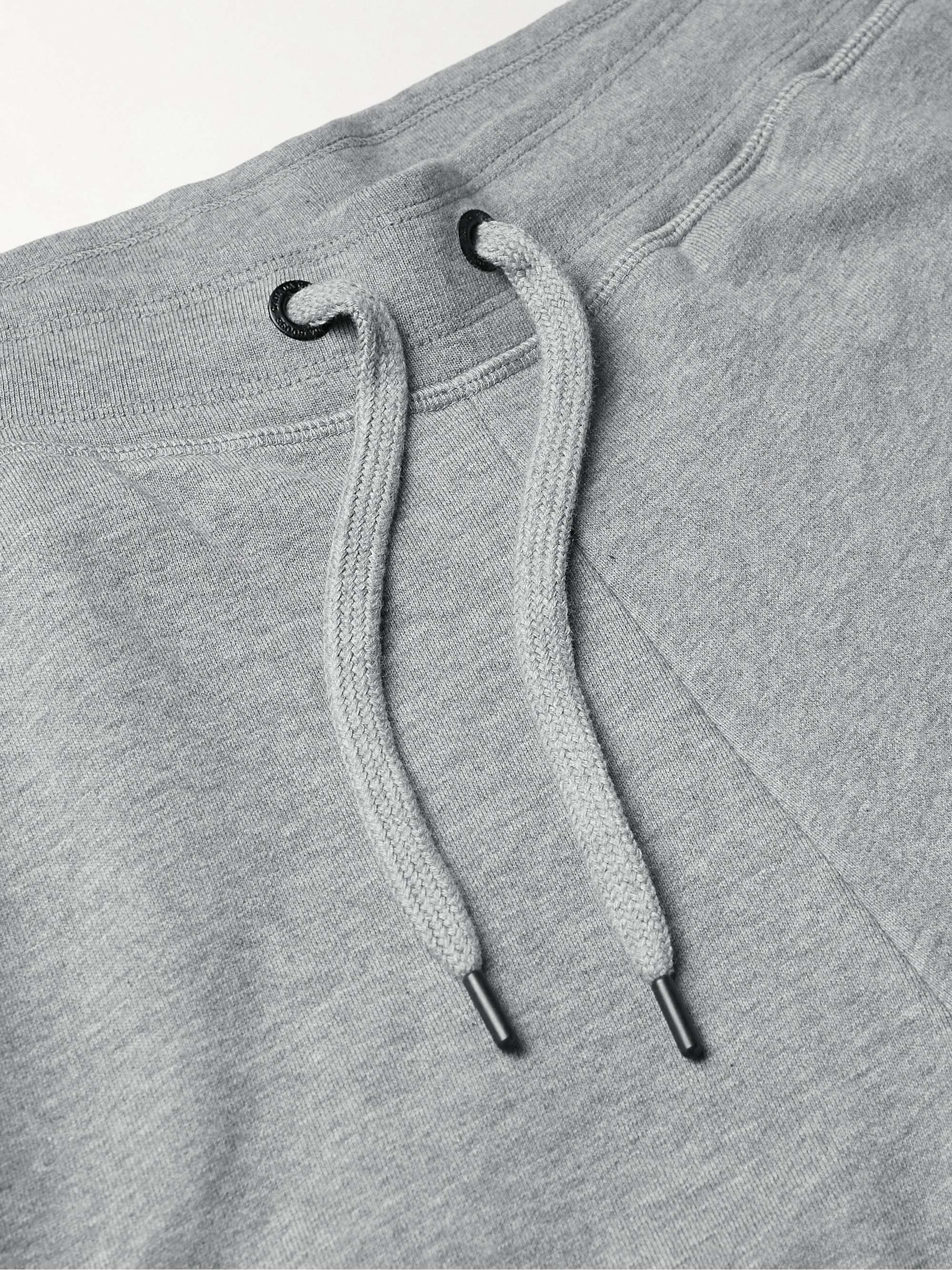 CANADA GOOSE Huron Tapered Logo-Appliquéd Cotton-Jersey Sweatpants