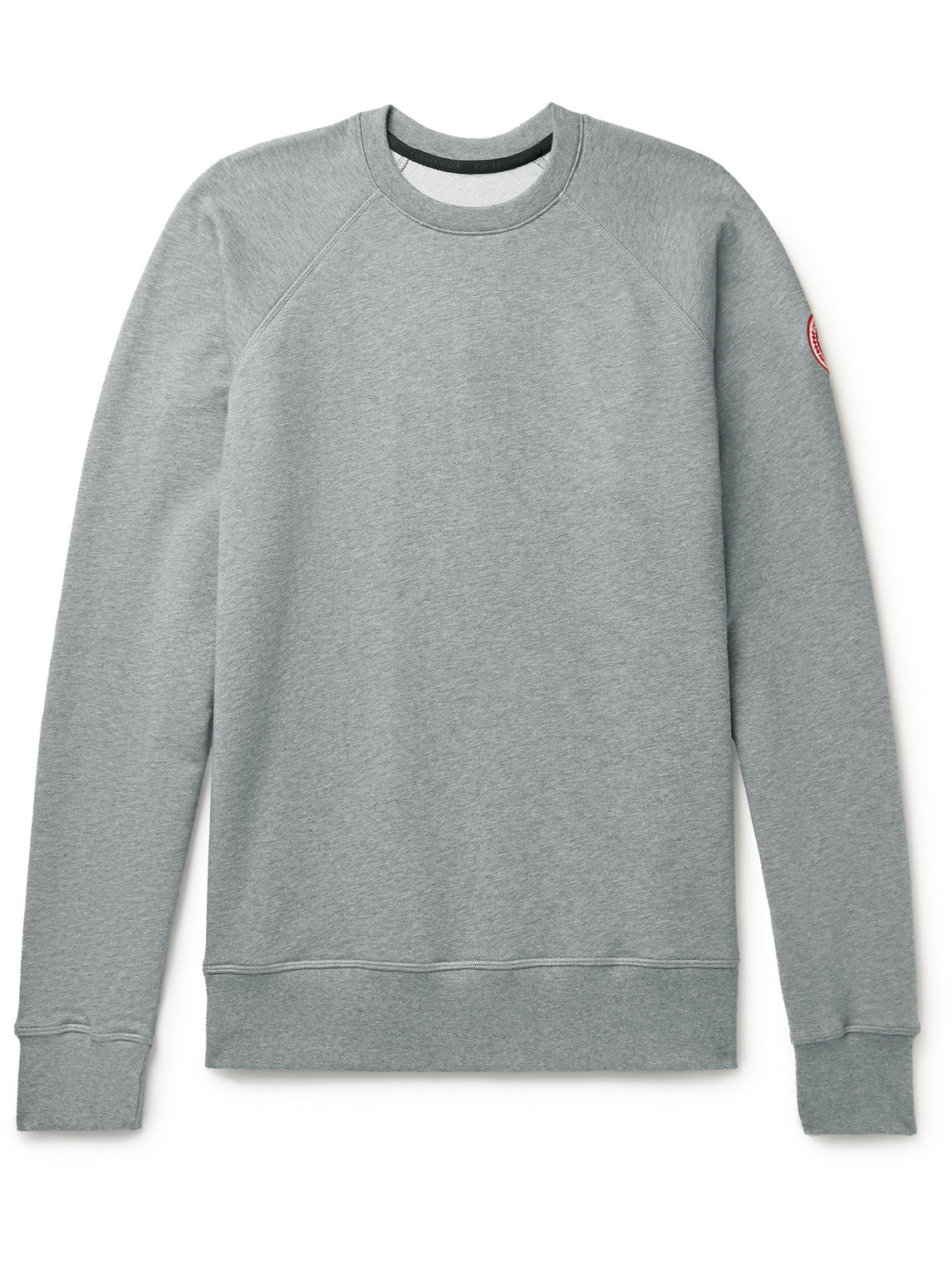 Canada Goose Huron Logo-appliquéd Cotton-jersey Sweatshirt In Gray