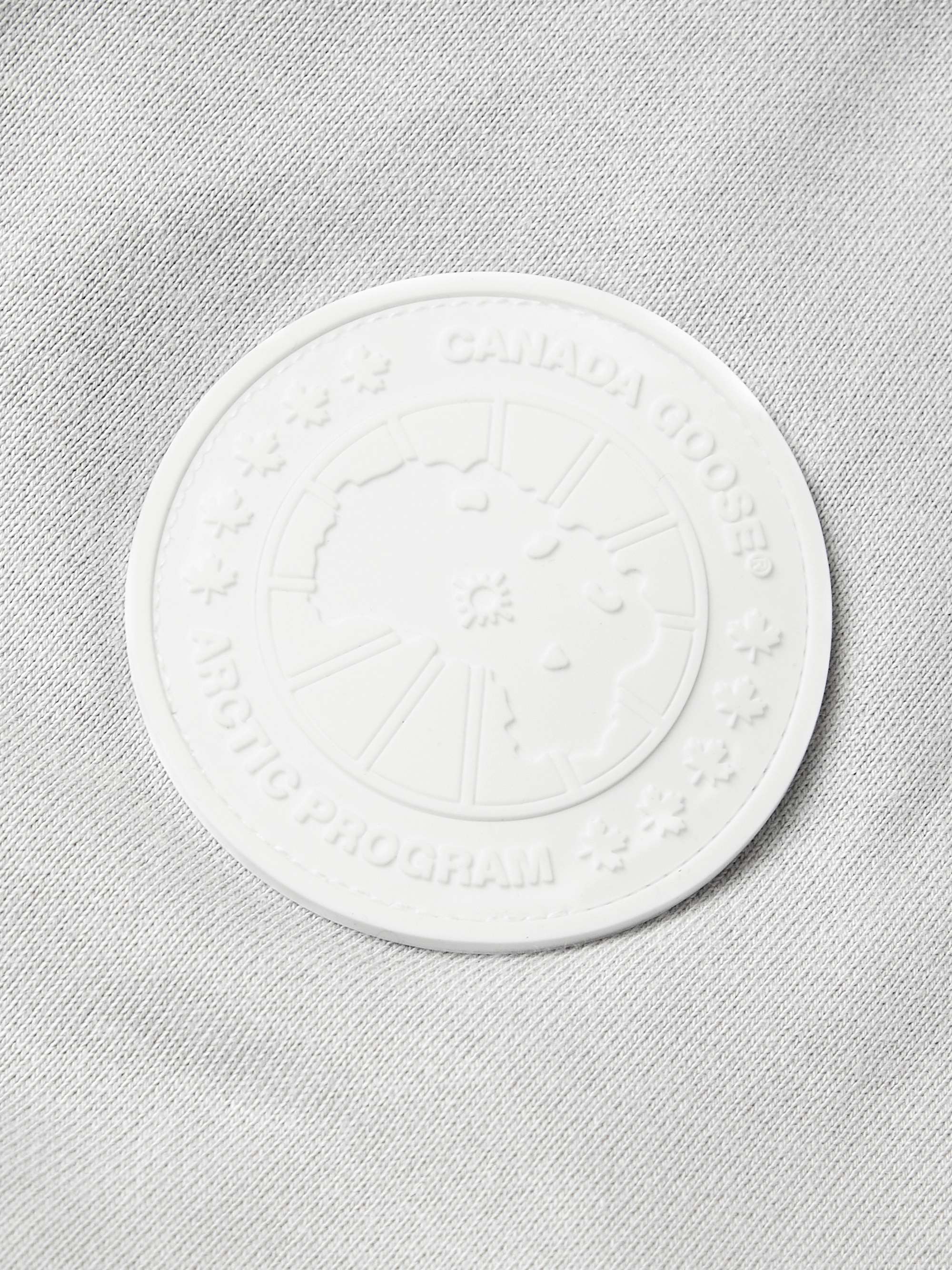 CANADA GOOSE Huron Logo-Appliquéd Organic Cotton-Jersey Hoodie