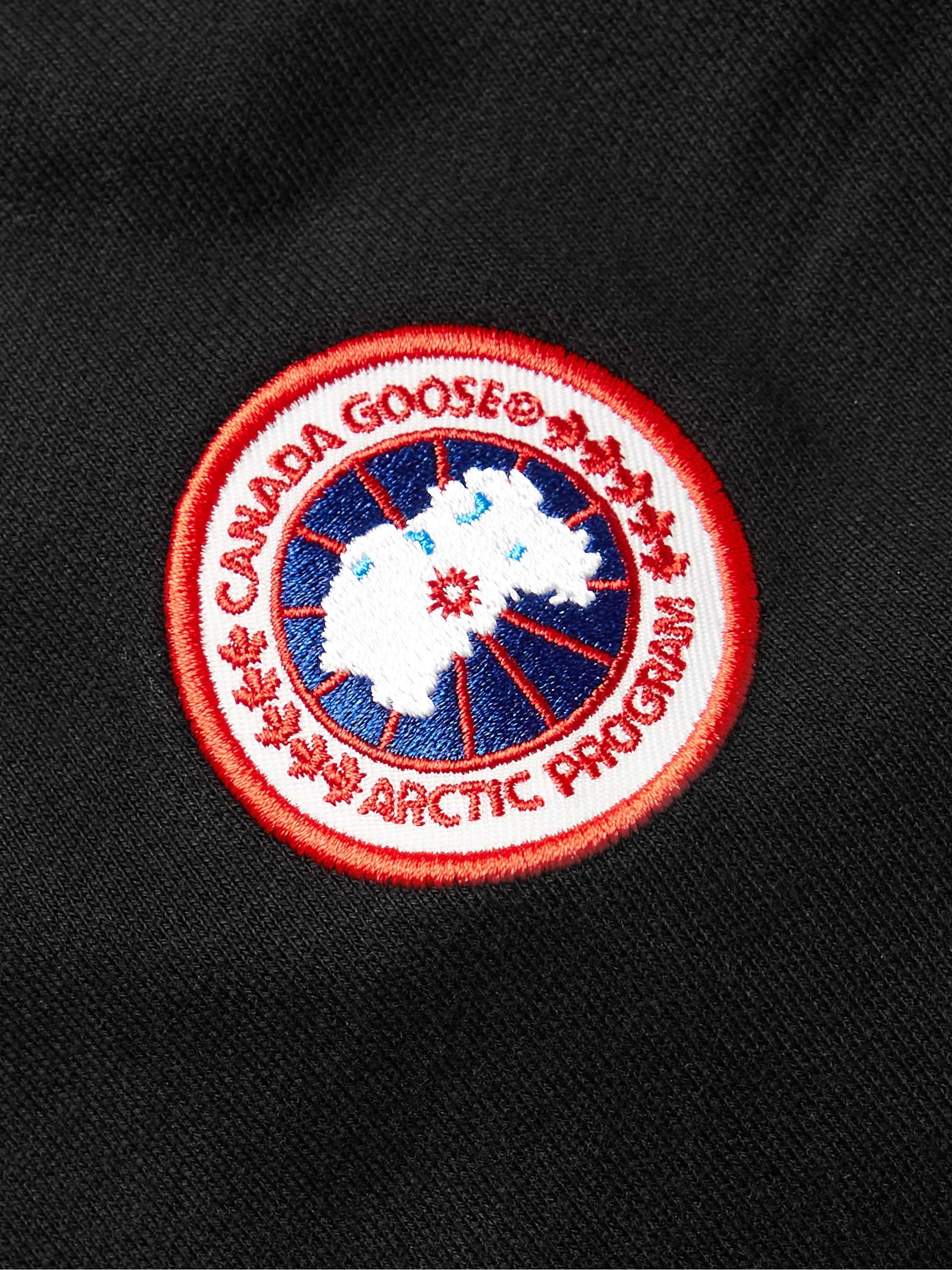 CANADA GOOSE Huron Logo-Appliquéd Cotton-Jersey Sweatshirt