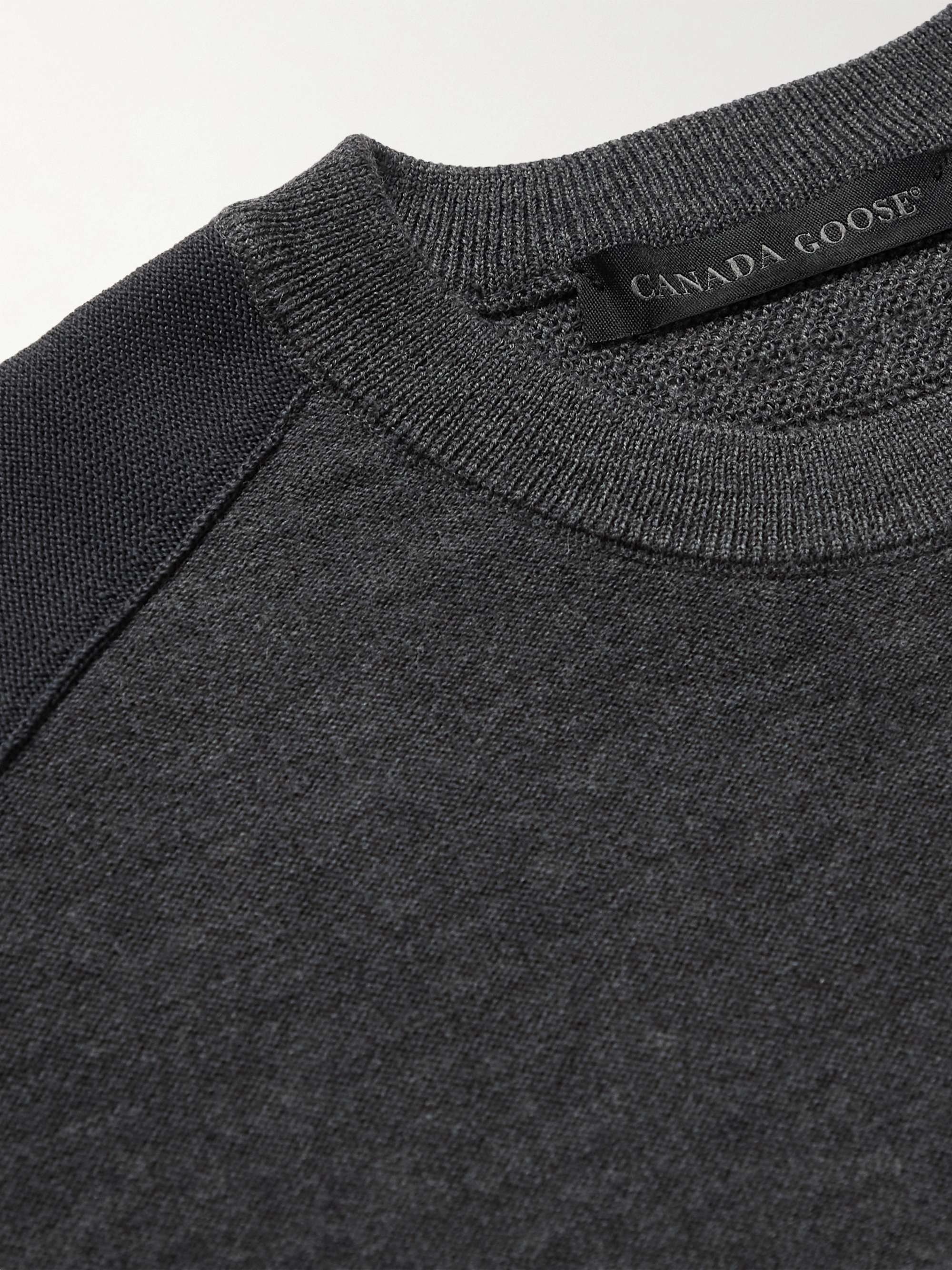 CANADA GOOSE Dartmouth CORDURA-Panelled Merino Wool Sweater