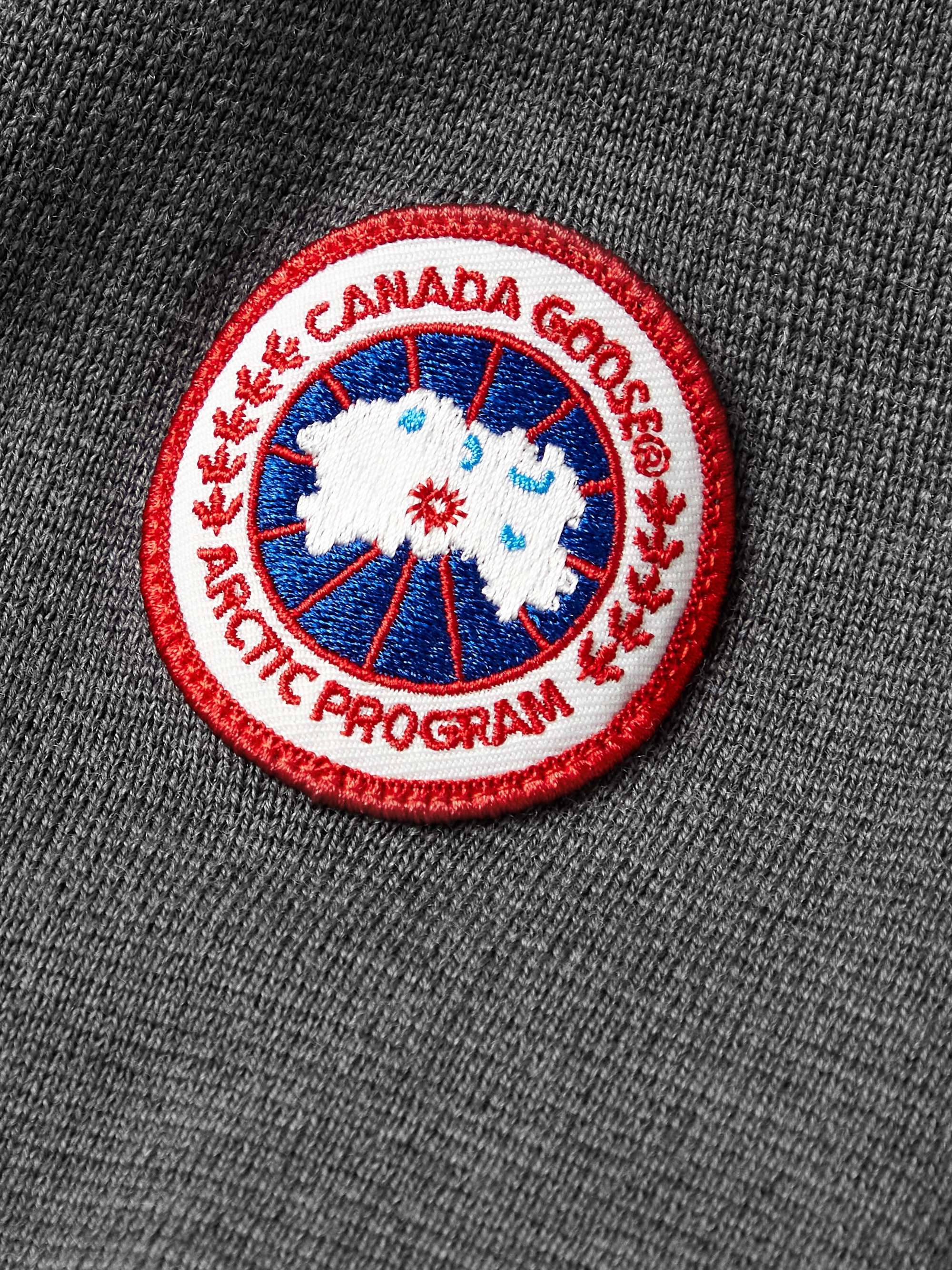 CANADA GOOSE Stormont Slim-Fit CORDURA-Trimmed Merino Wool Half-Zip Sweater