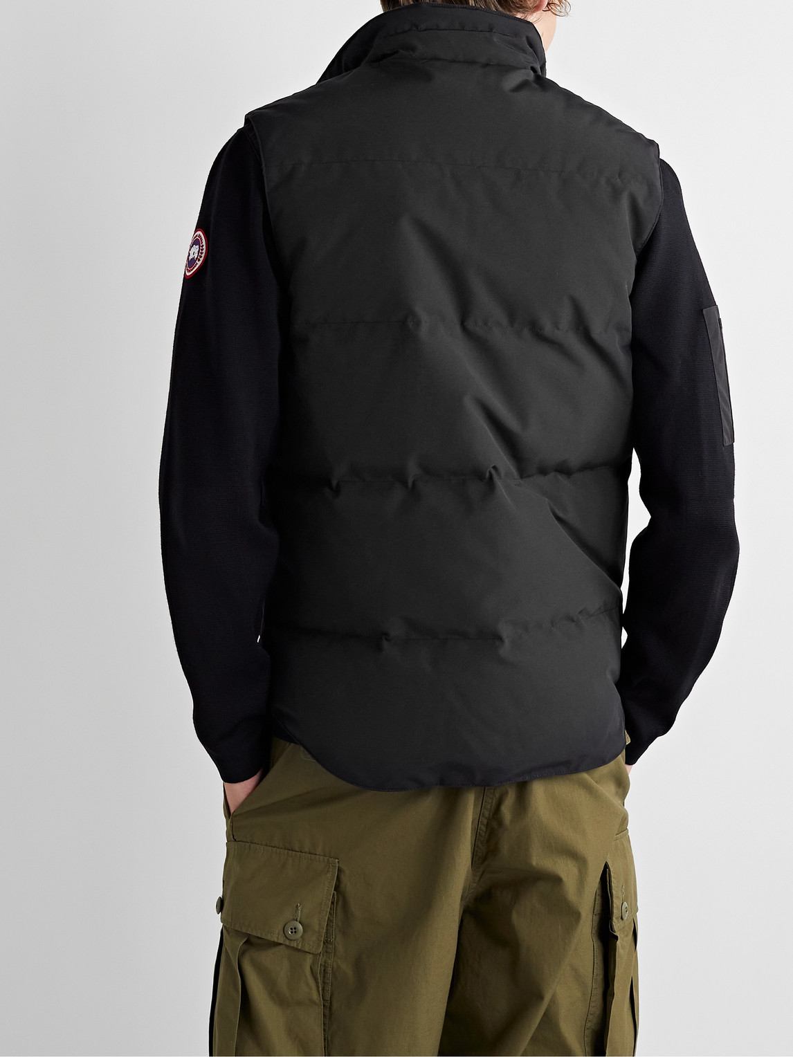 Shop Canada Goose Black Label Garson Quilted Shell Down Gilet