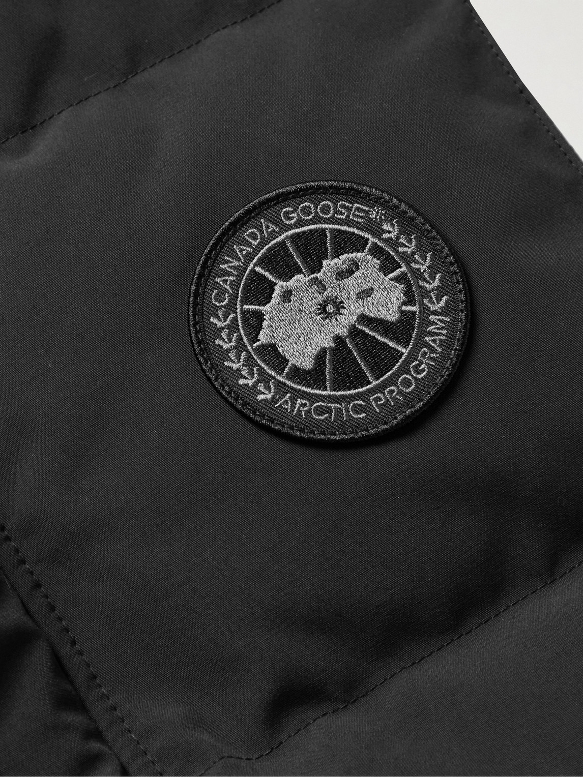 Shop Canada Goose Black Label Garson Quilted Shell Down Gilet