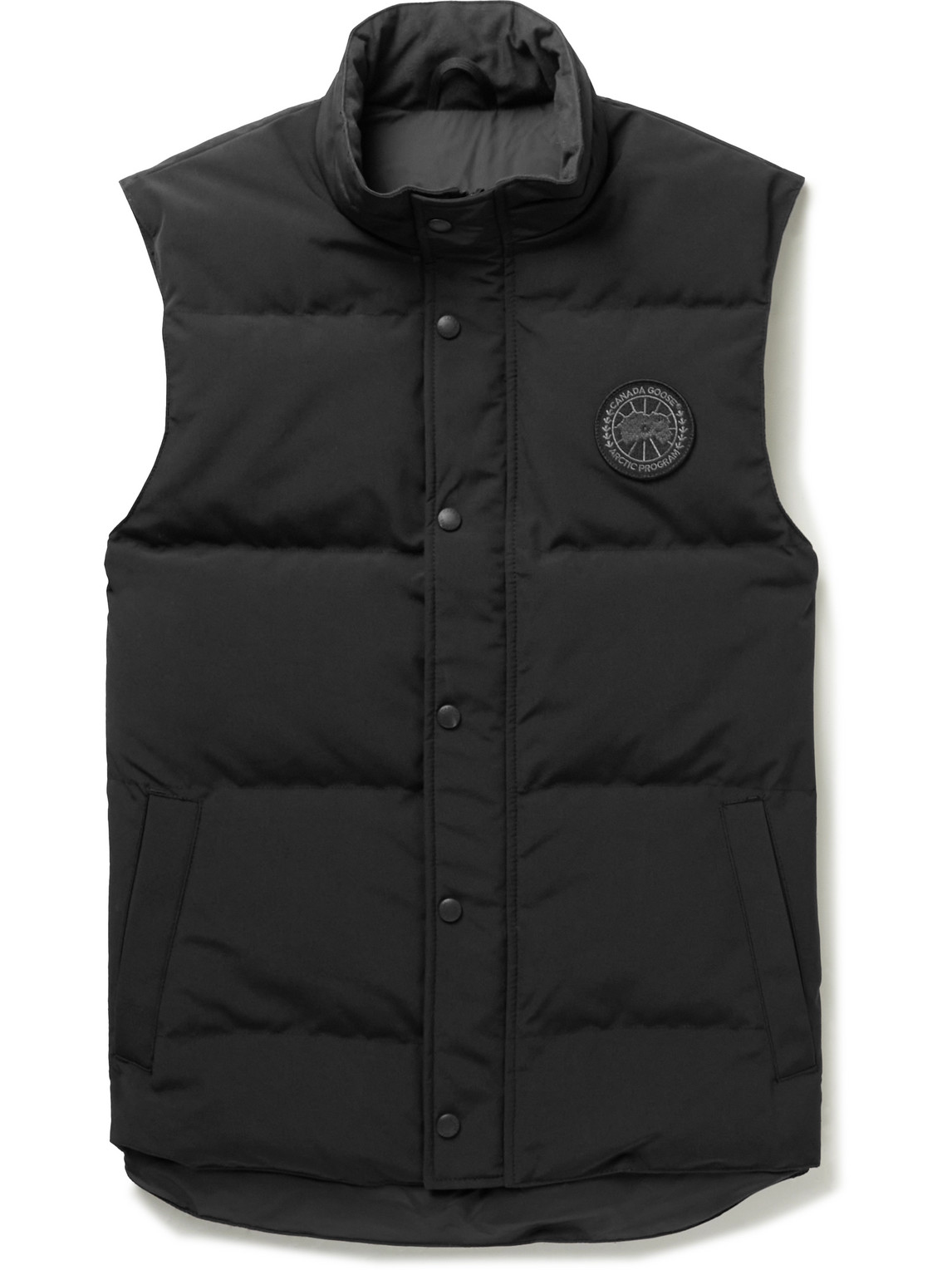 Shop Canada Goose Black Label Garson Quilted Shell Down Gilet