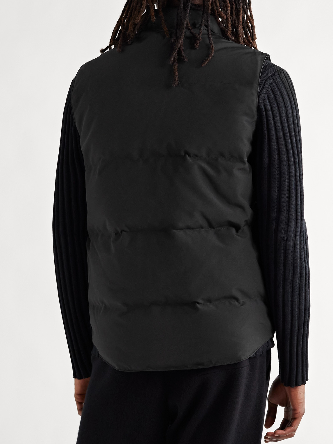 Canada Goose Black Polyester Blend Freestyle Sleeveless Down Jacket In Black