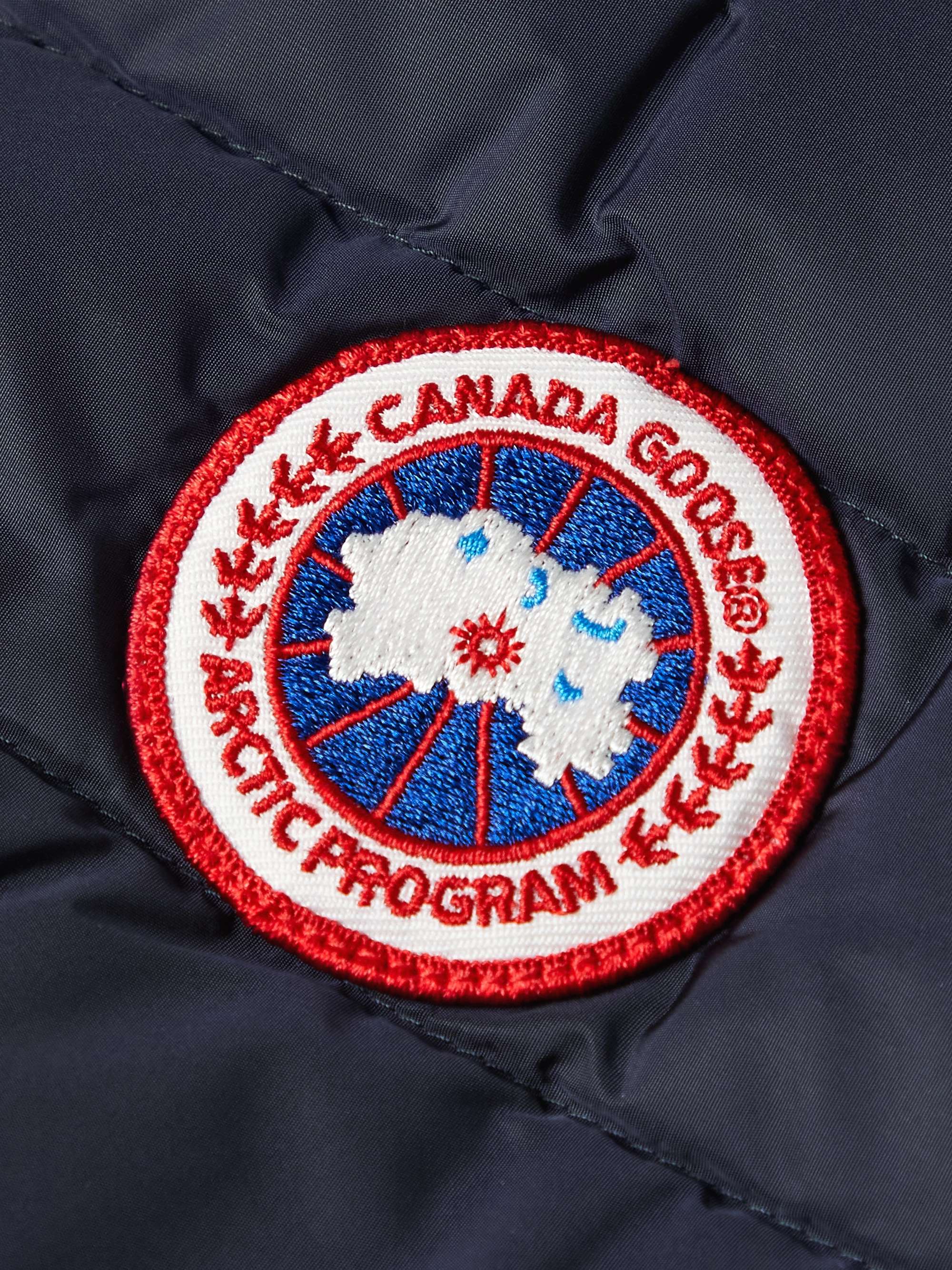 CANADA GOOSE HyBridge Slim-Fit Merino Wool and Quilted Nylon Down Gilet