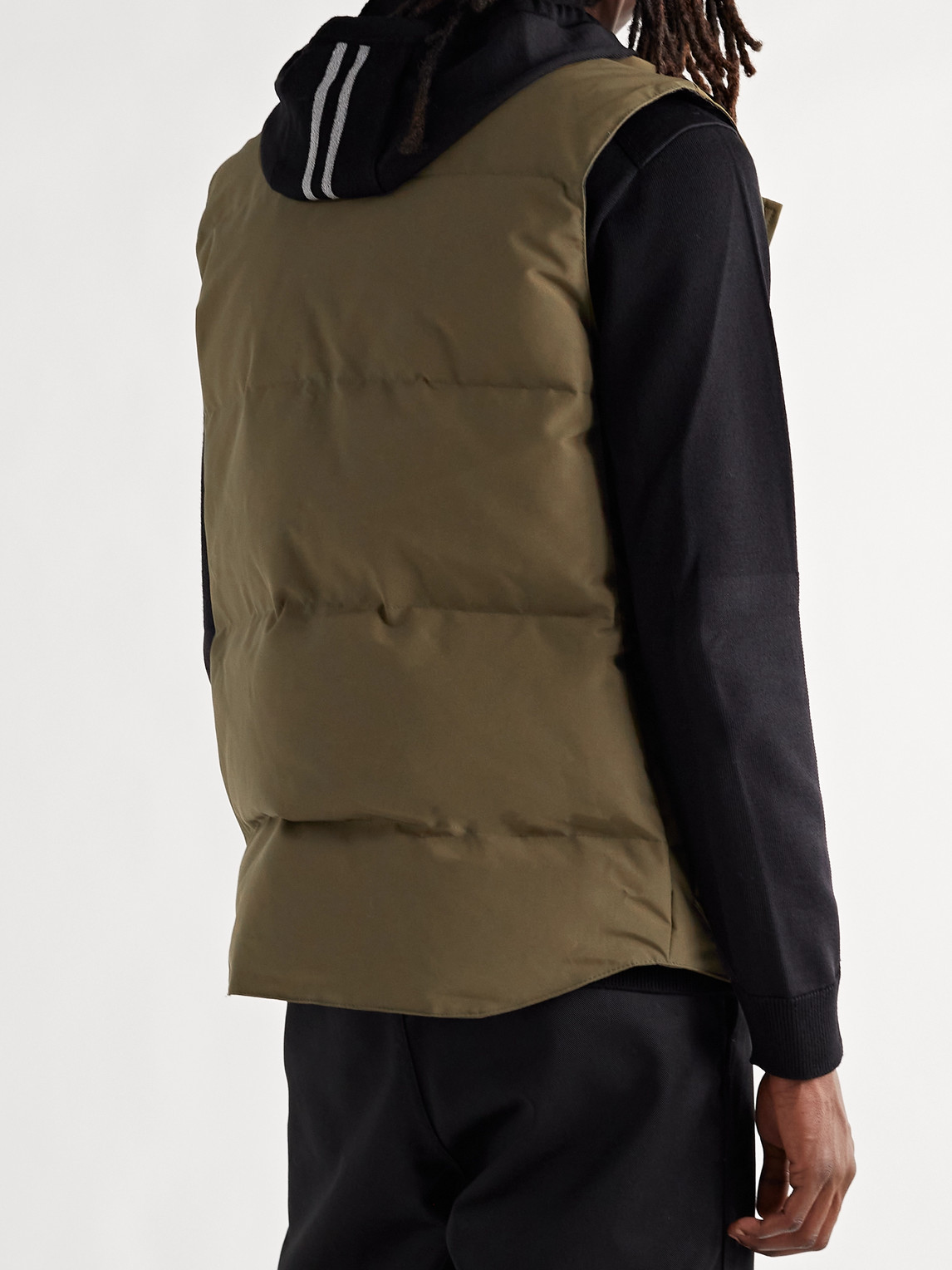 Shop Canada Goose Slim-fit Freestyle Crew Quilted Arctic Tech Down Gilet In Green