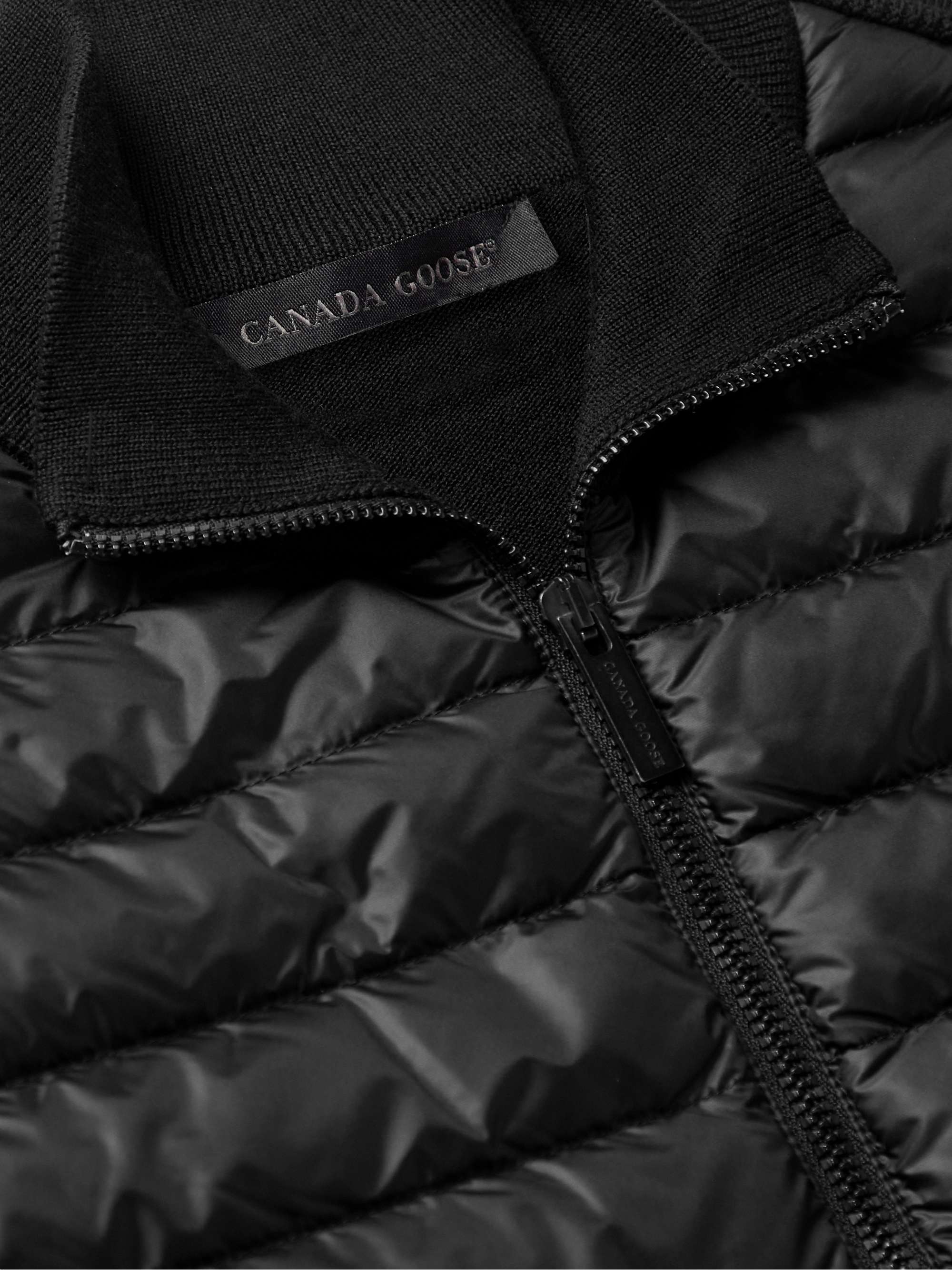 CANADA GOOSE HyBridge Slim-Fit Quilted Down Nylon and Wool Jacket