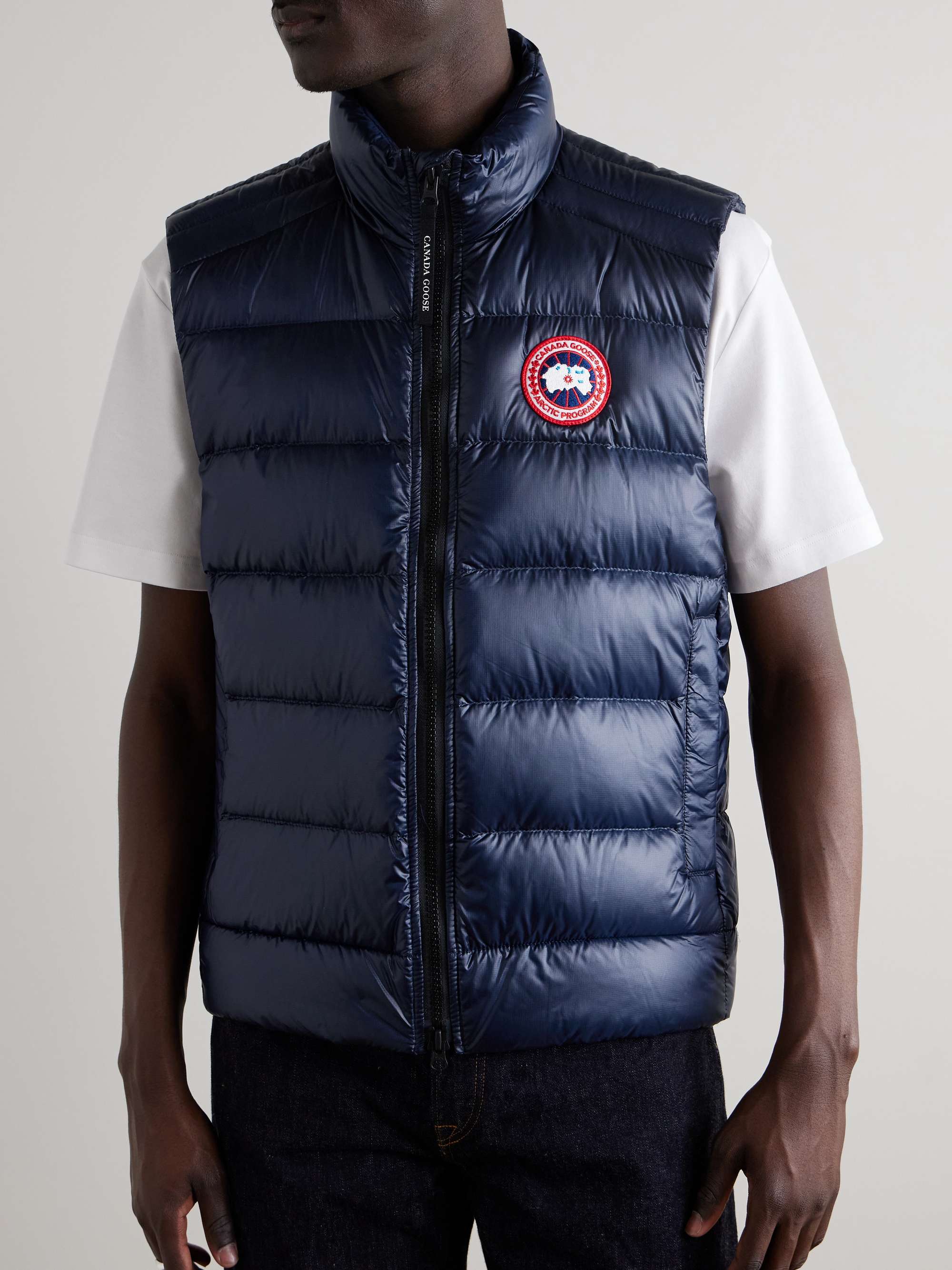 CANADA GOOSE Crofton Slim-Fit Quilted Recycled Nylon-Ripstop Down Gilet