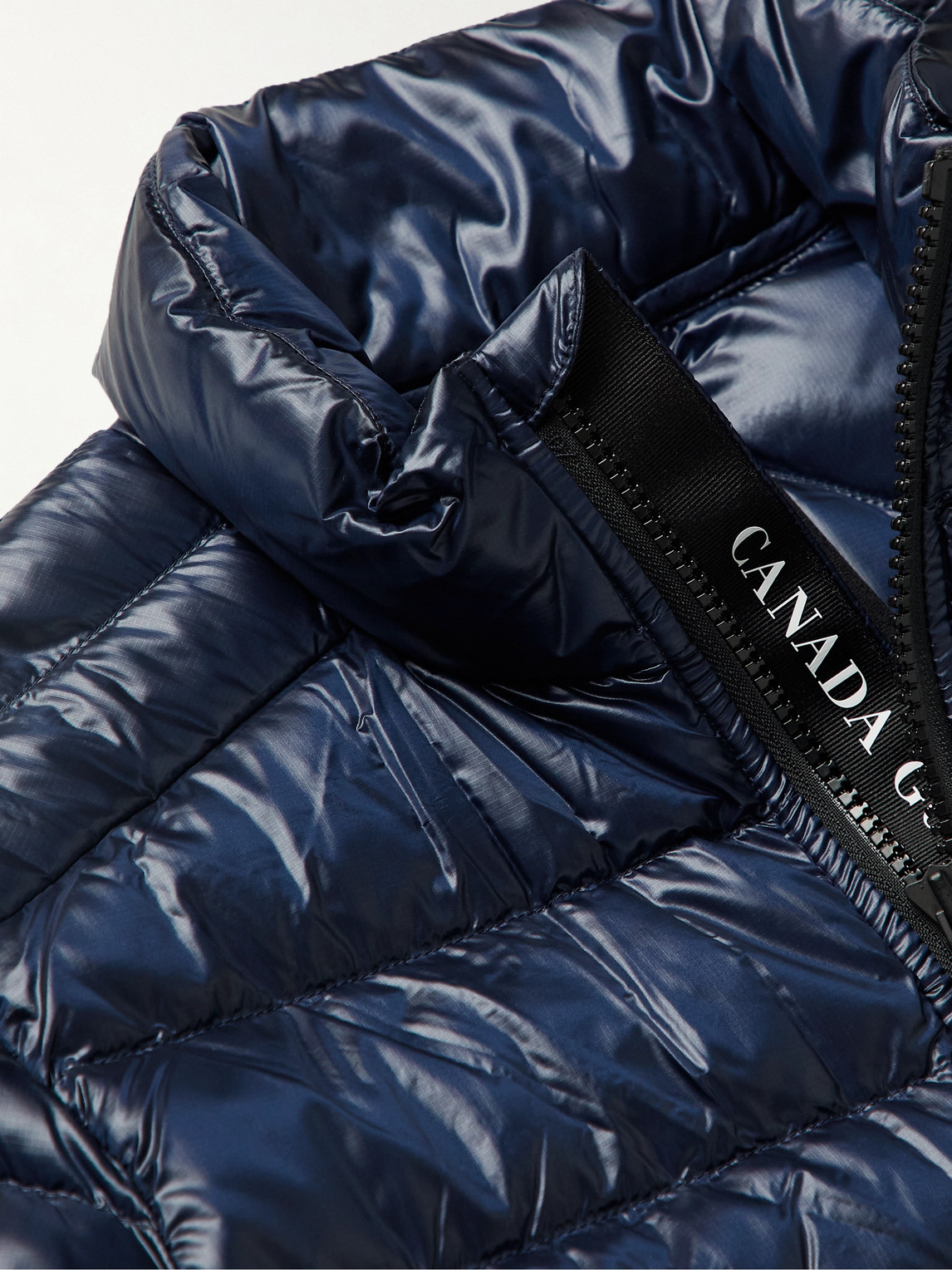 Canada Goose Crofton Slim-fit Quilted Recycled Nylon-ripstop Down Jacket In Blue